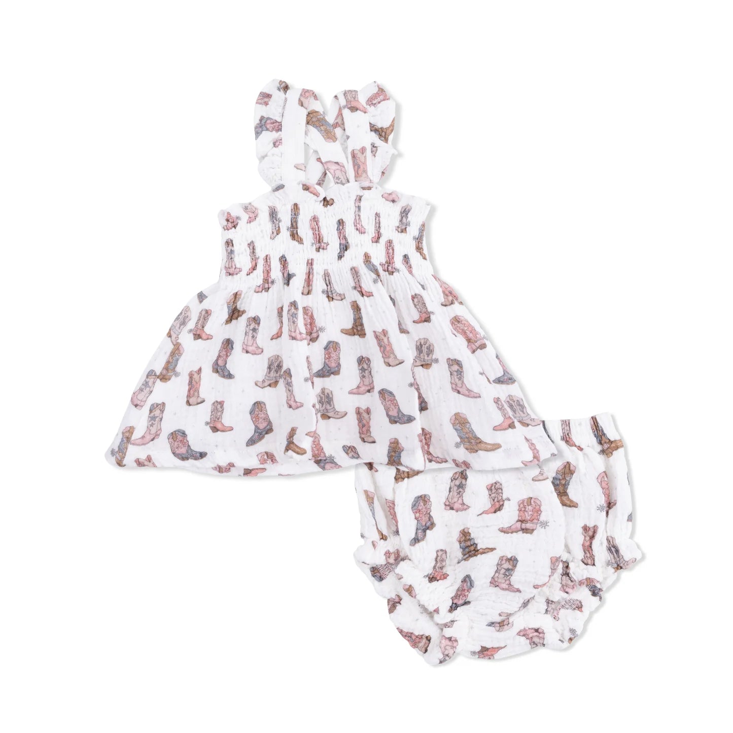 Smocked Top with Bloomer || Cowgirl Boots