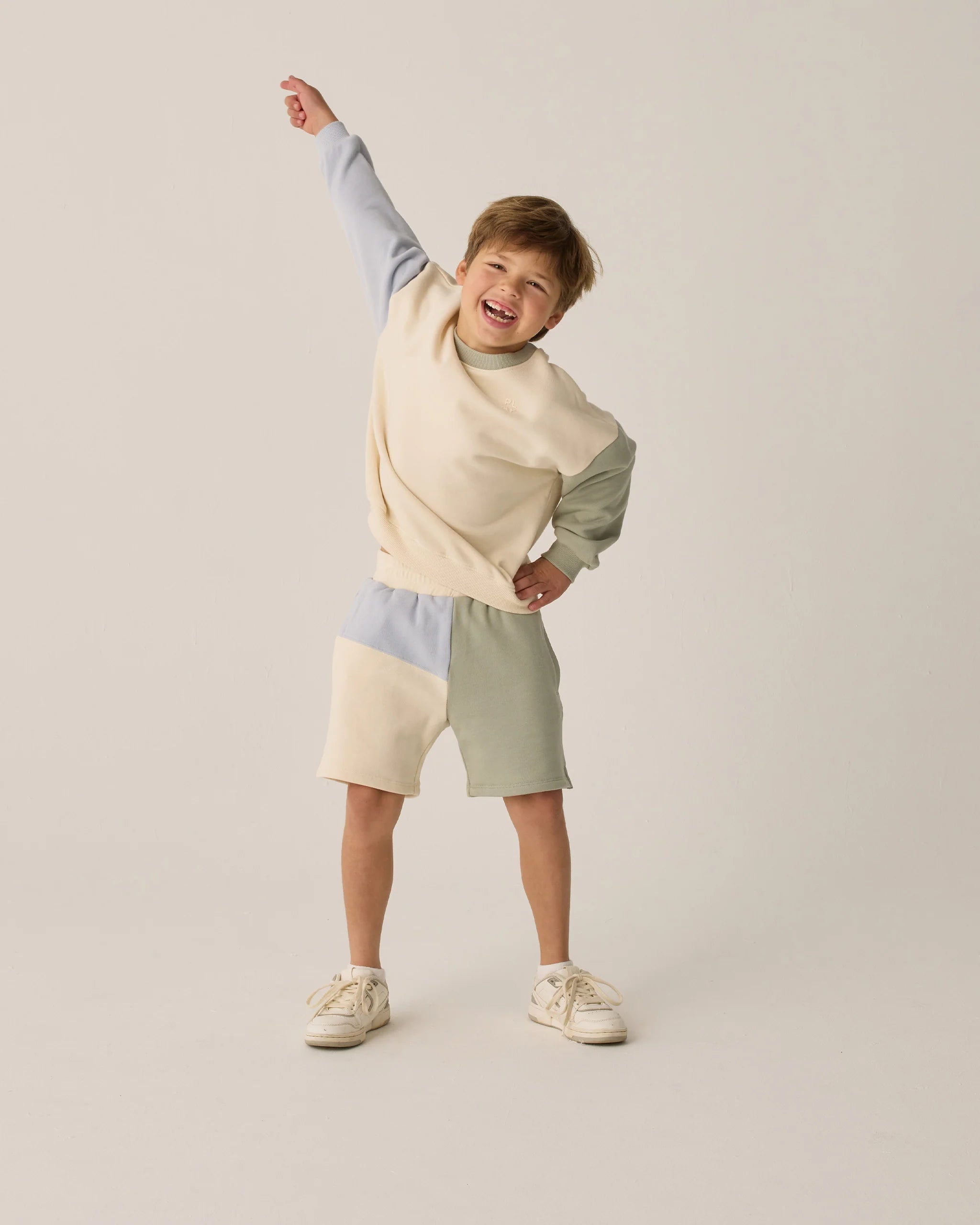 Rylee + Cru Boxing Short || Sage Color Block