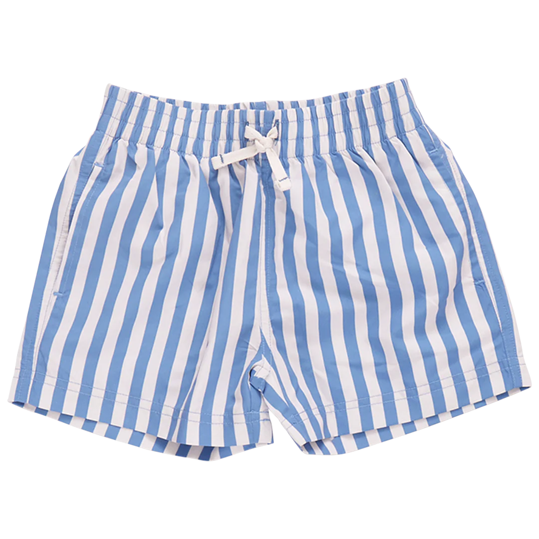 Boys Swim Trunk - Blue Stripe