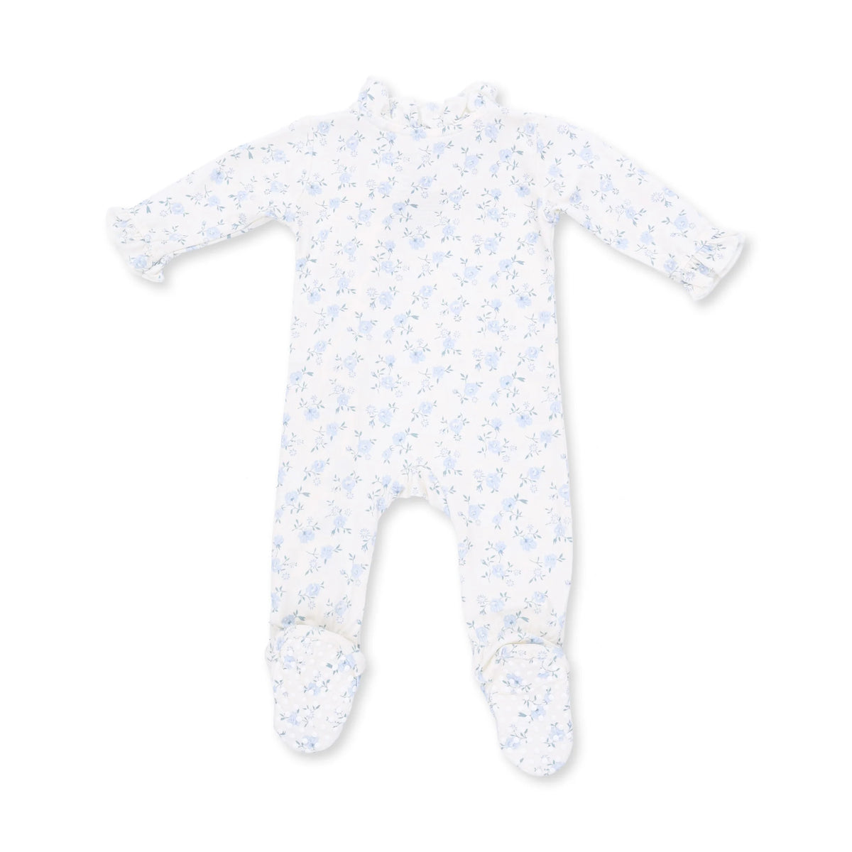 Angel Dear Rose Briar Kimono Ruffle Snap Footie