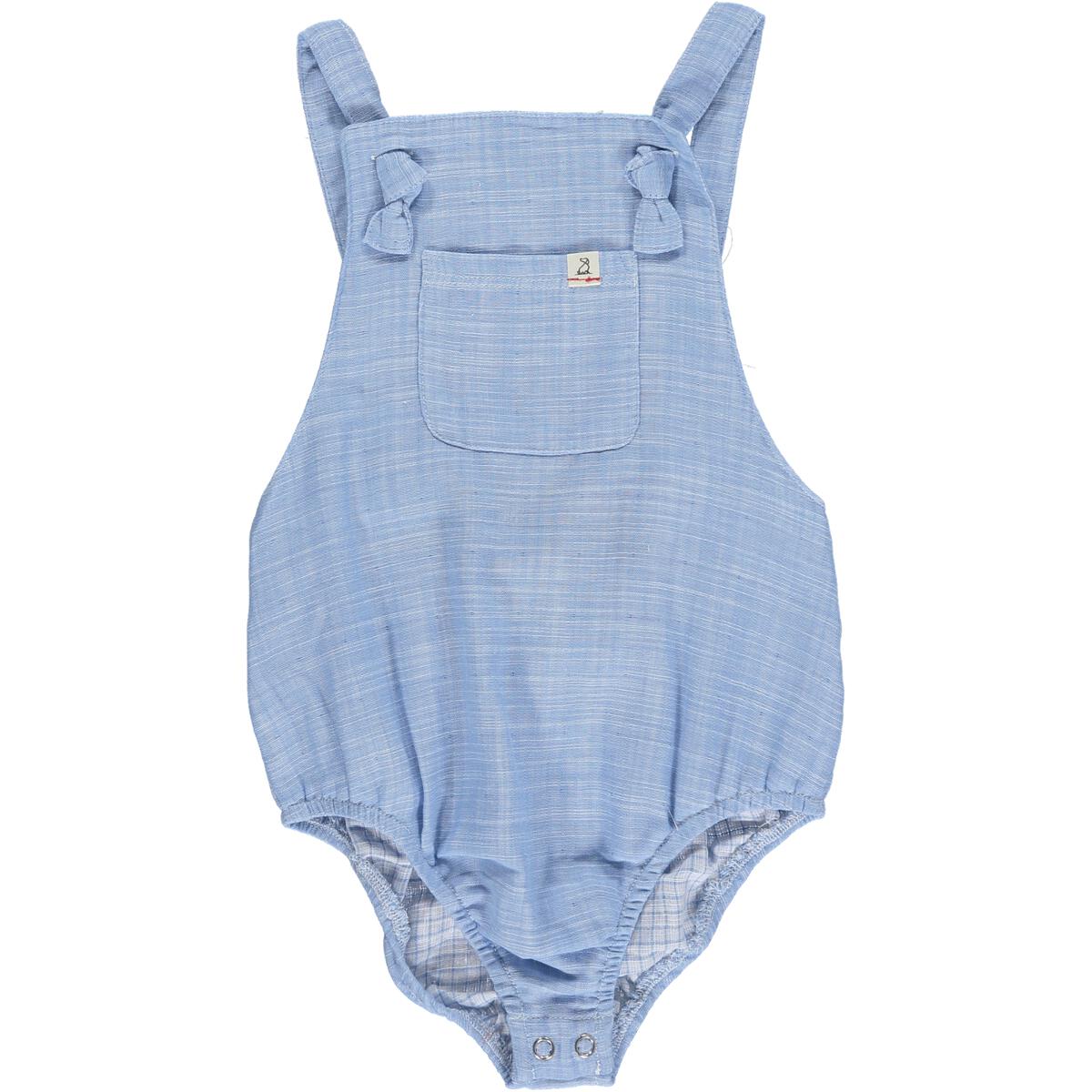 Reef Blue Heathered Bubble Romper
