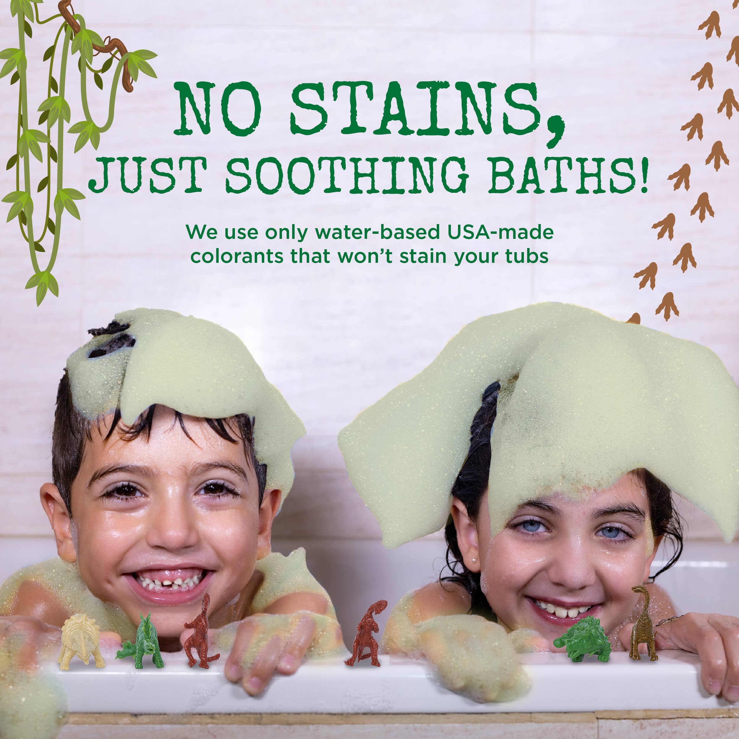 Dinosaur Kids Bath Bombs Gift Set with Toys Inside – 6 Pack