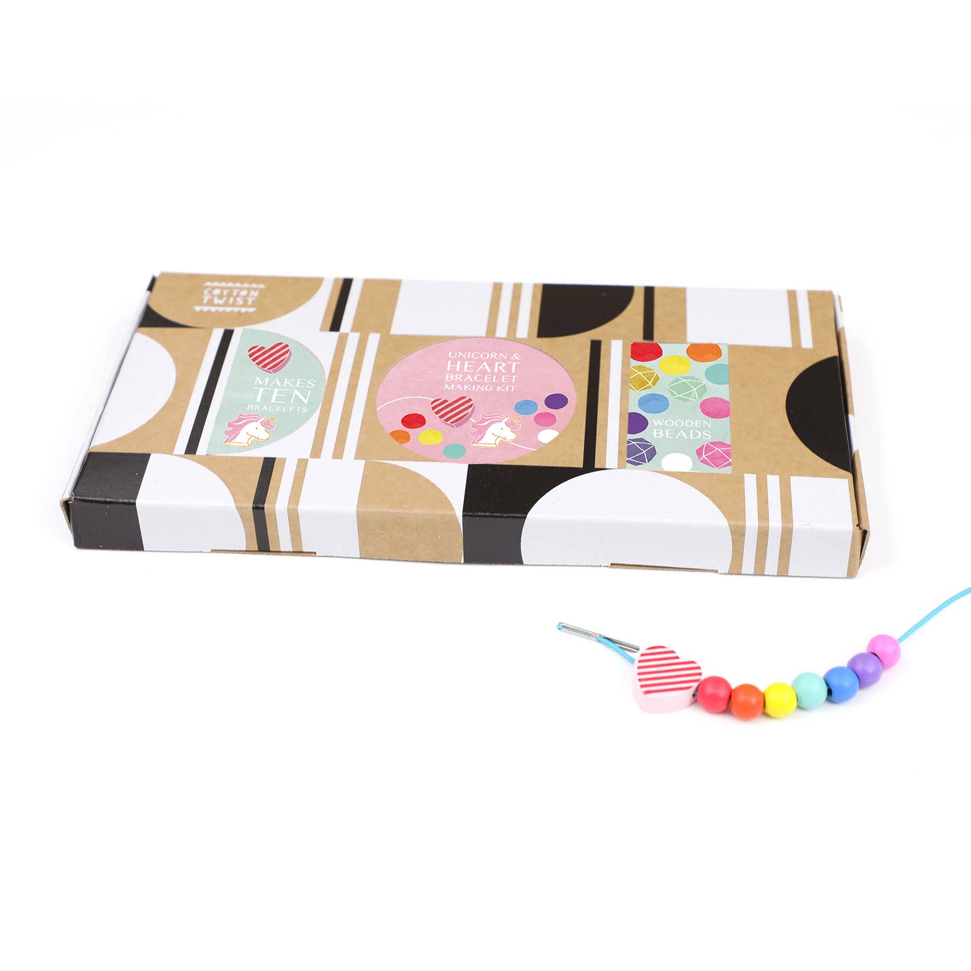 Unicorn & Heart Bracelet Making Kit - Makes 10 Bracelets