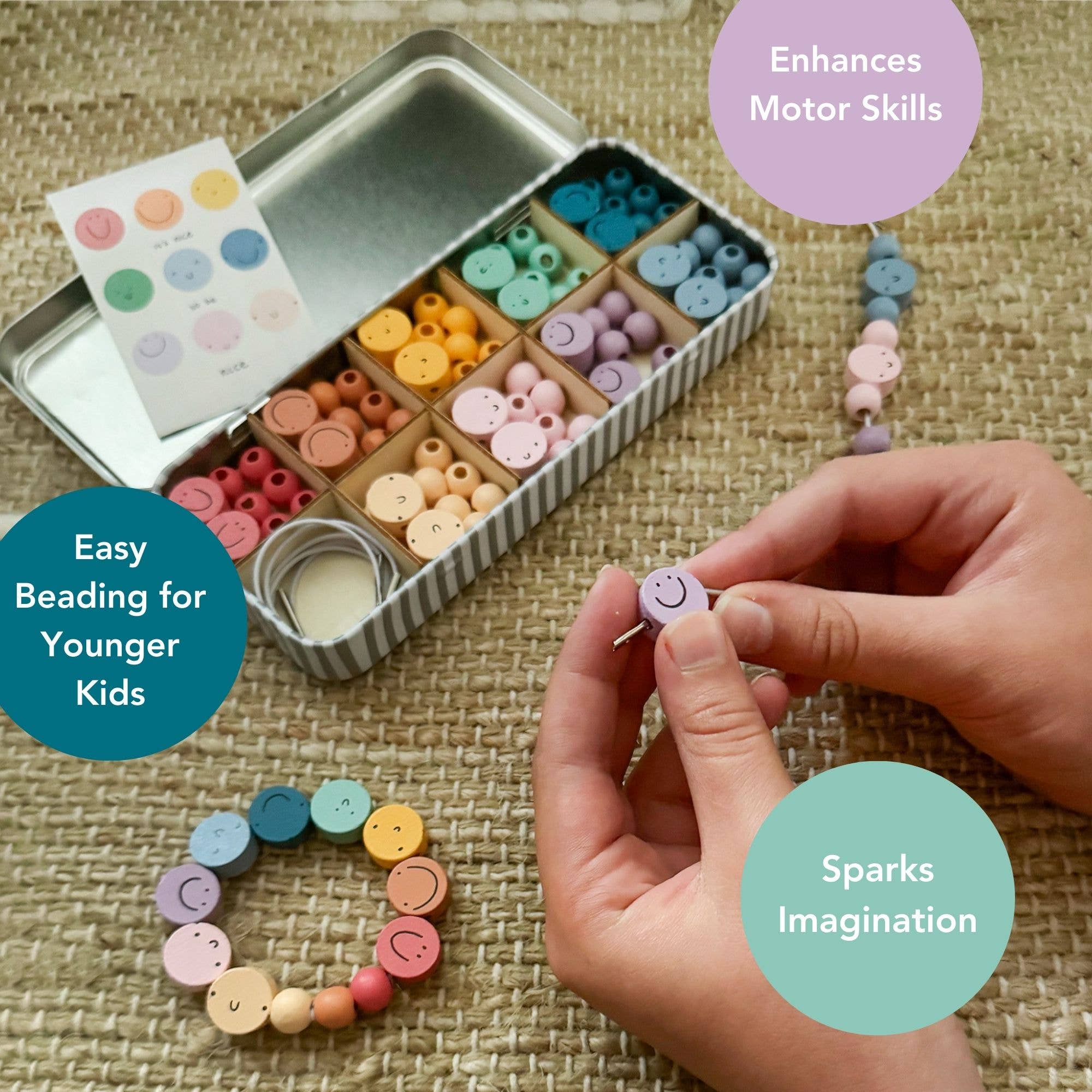 It's Nice To Be Nice Bracelet Beading Kit for Children - Makes 5 Bracelets