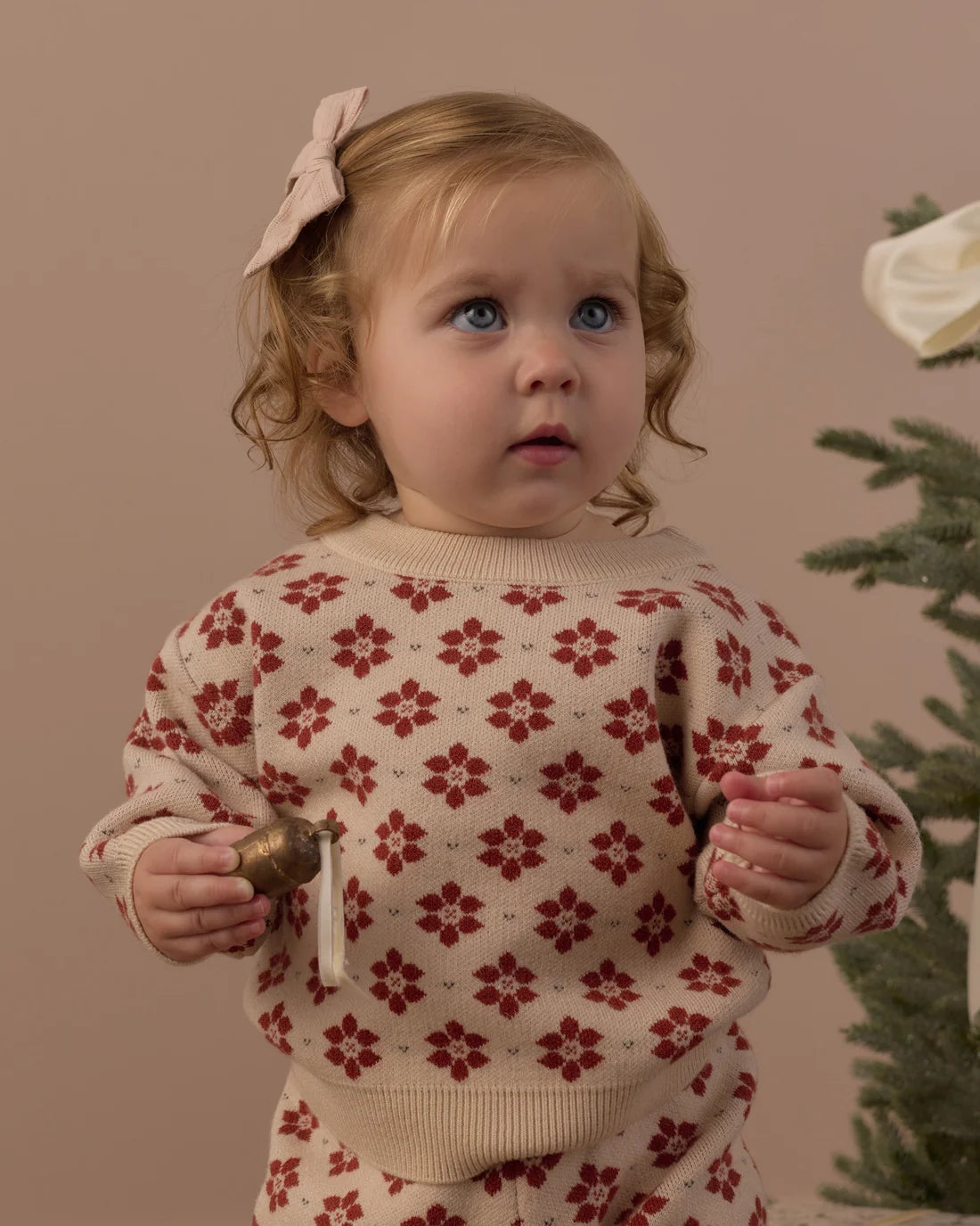 Rylee + Cru Knit Sweater & Pant Set || Poinsetia