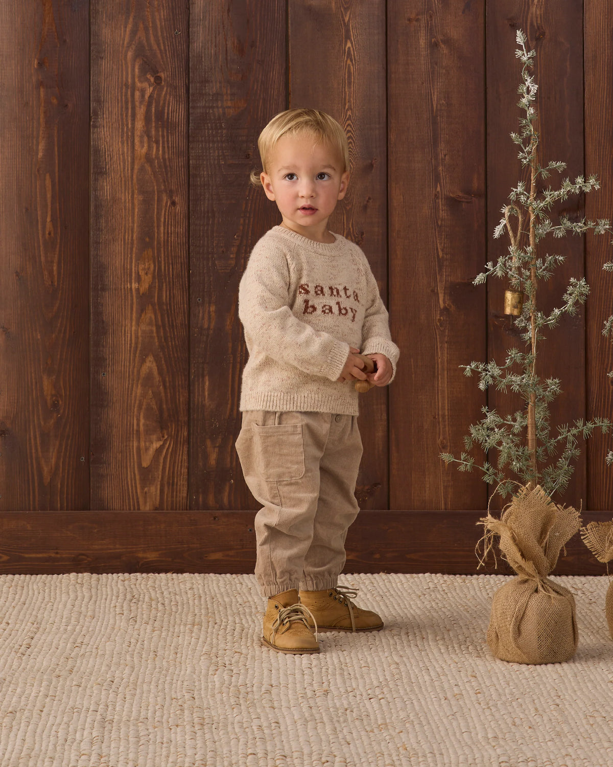 Quincy Mae Knit Sweater || Santa Baby