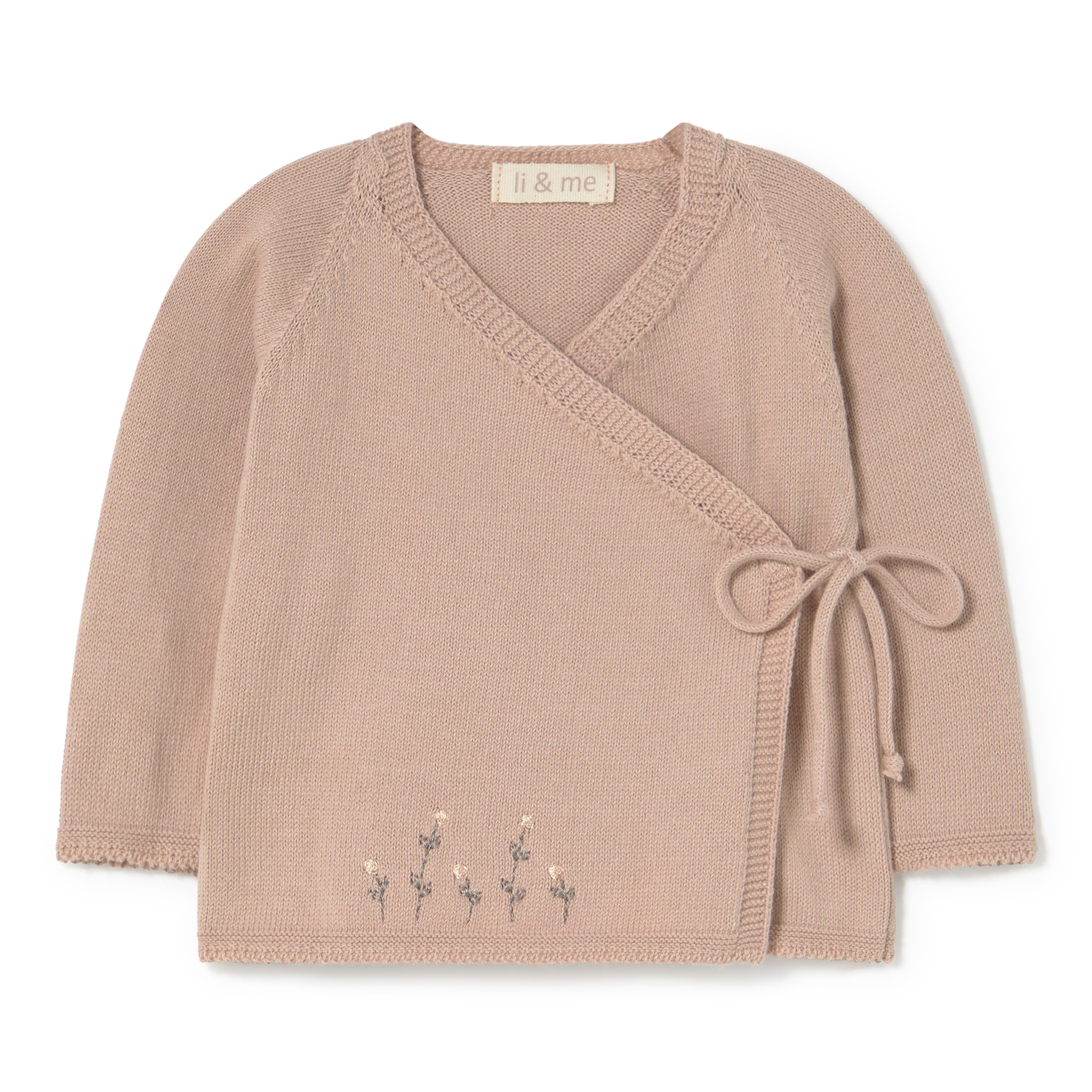 Marye Embroidered Knit Kimono || Candy