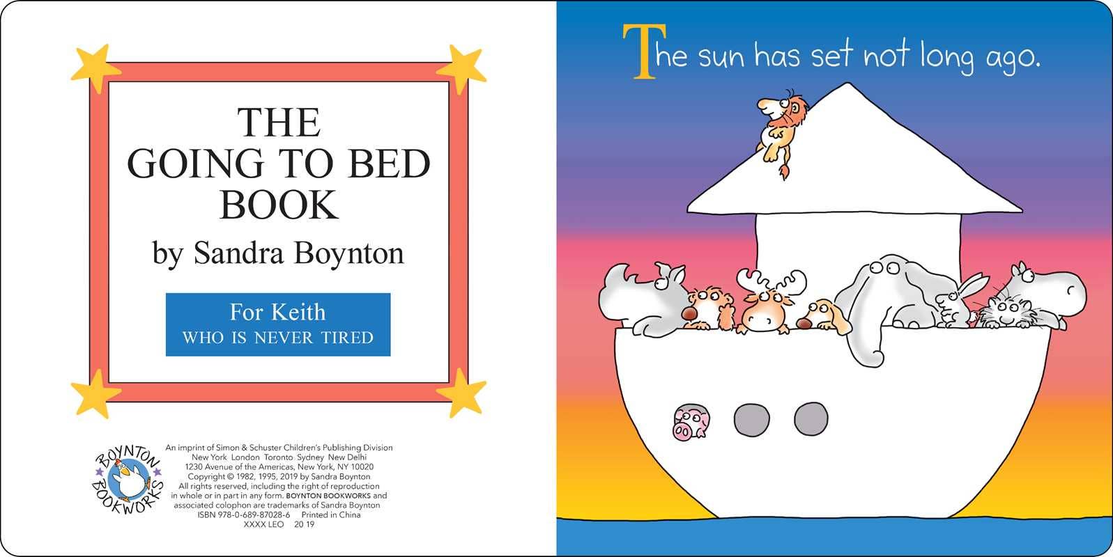 Going to Bed Book by Sandra Boynton: Board Book