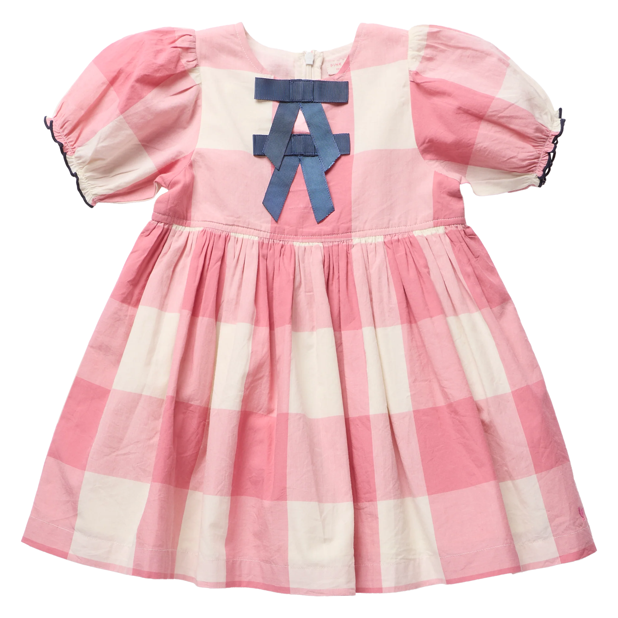 Pink Chicken Girls Hermione Dress || Pink Checks