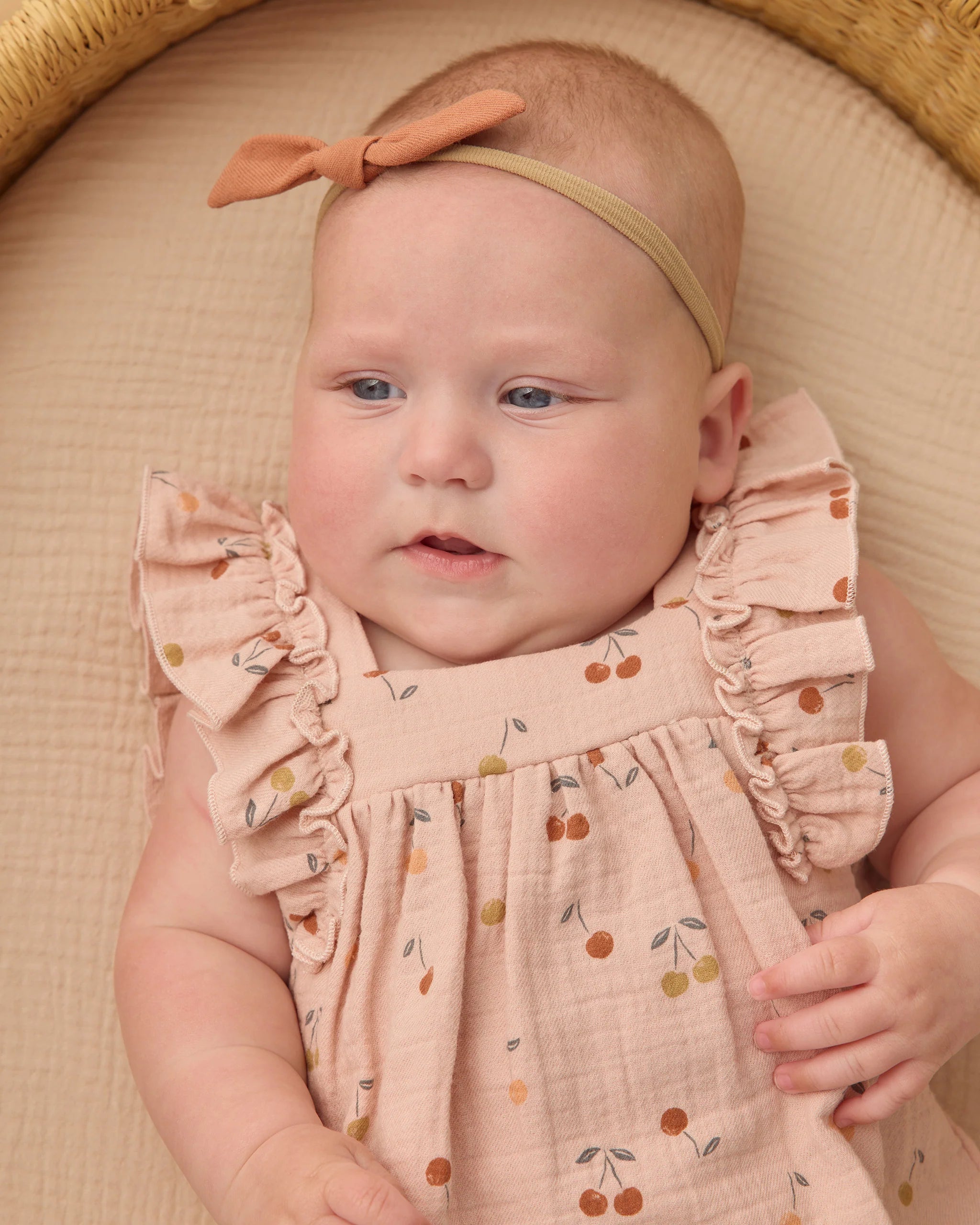 Quincy Mae Maya Romper || Cherries