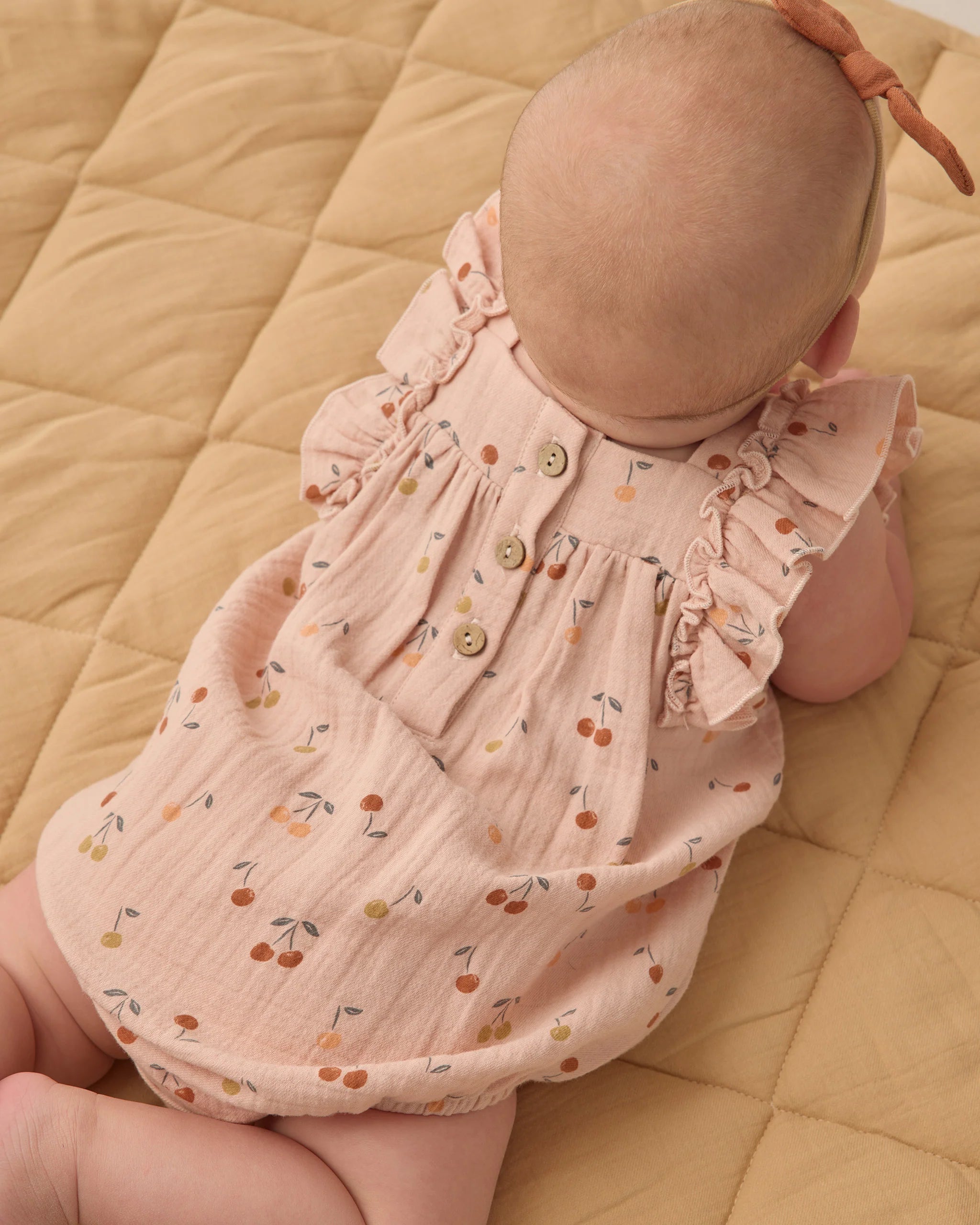 Quincy Mae Maya Romper || Cherries