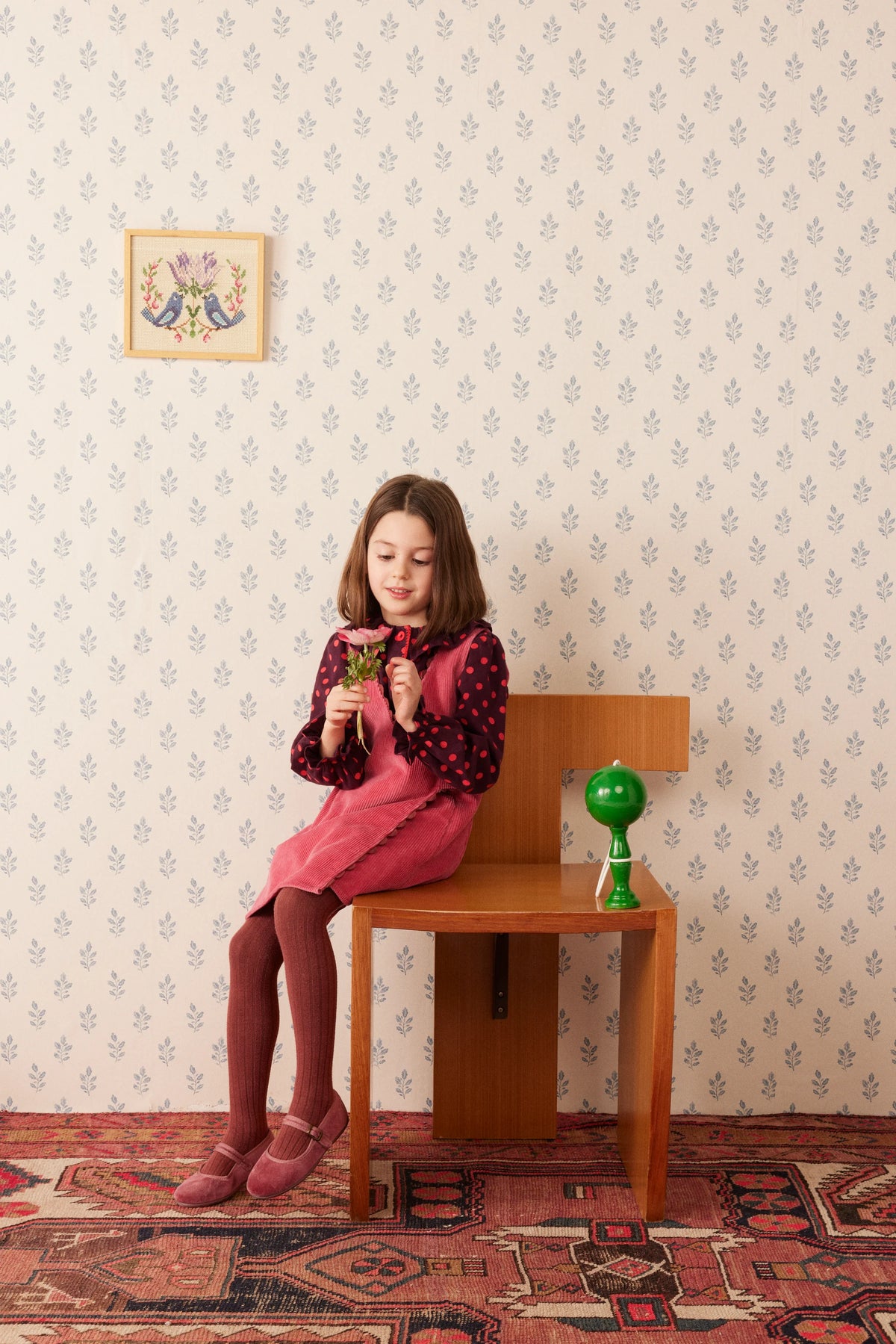 Hello Simone Myrtille Blouse || Plum Dots