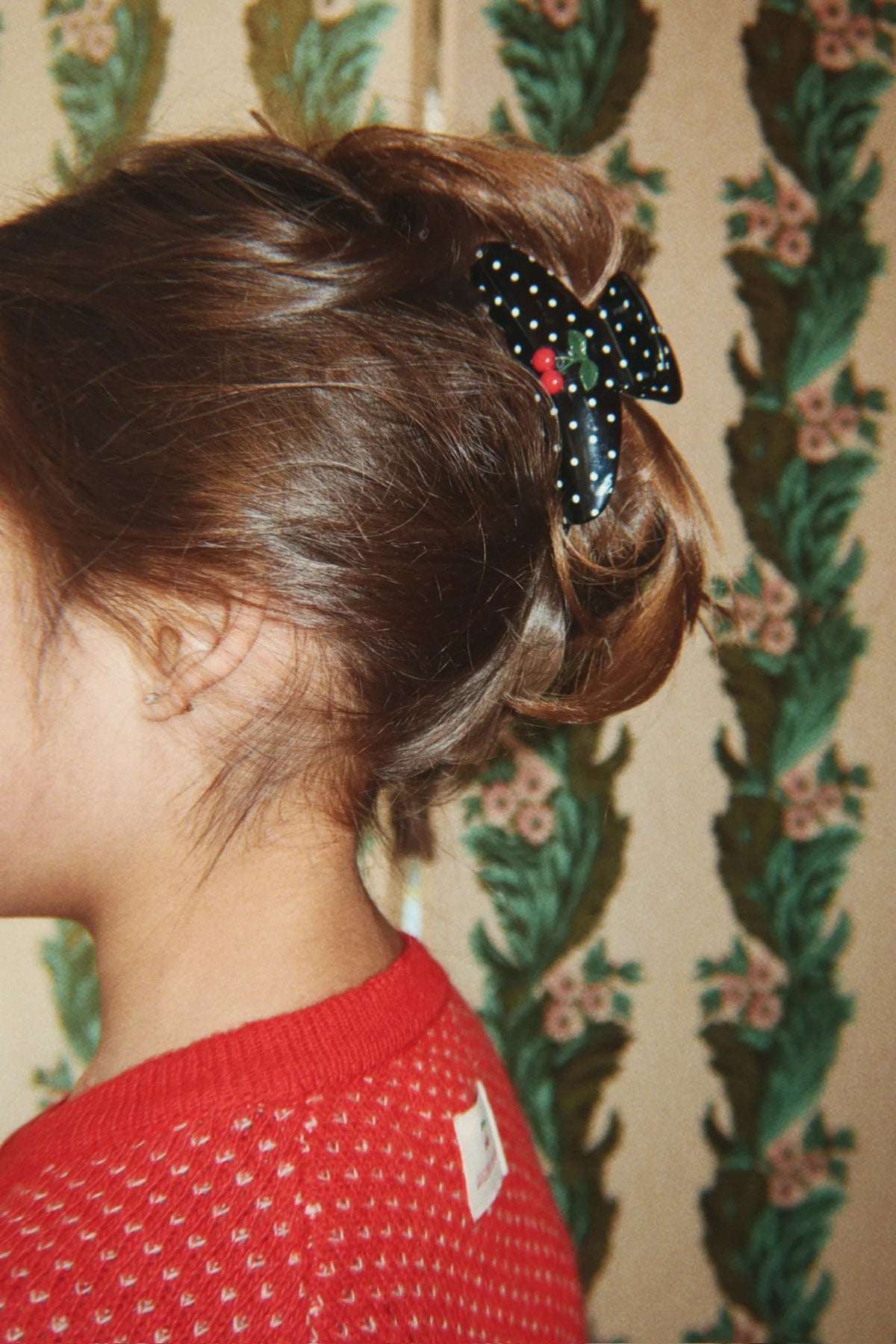 Konges Sløjd Cherry Dot Big Hair Clip