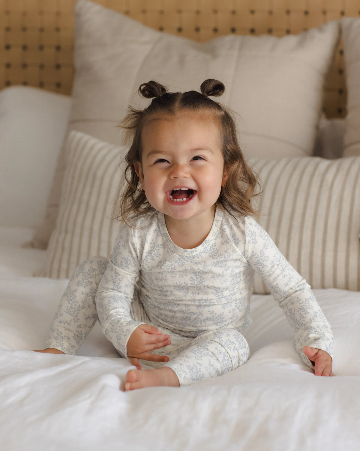 Quincy Mae Bamboo Pajama Set || Cloud Floral