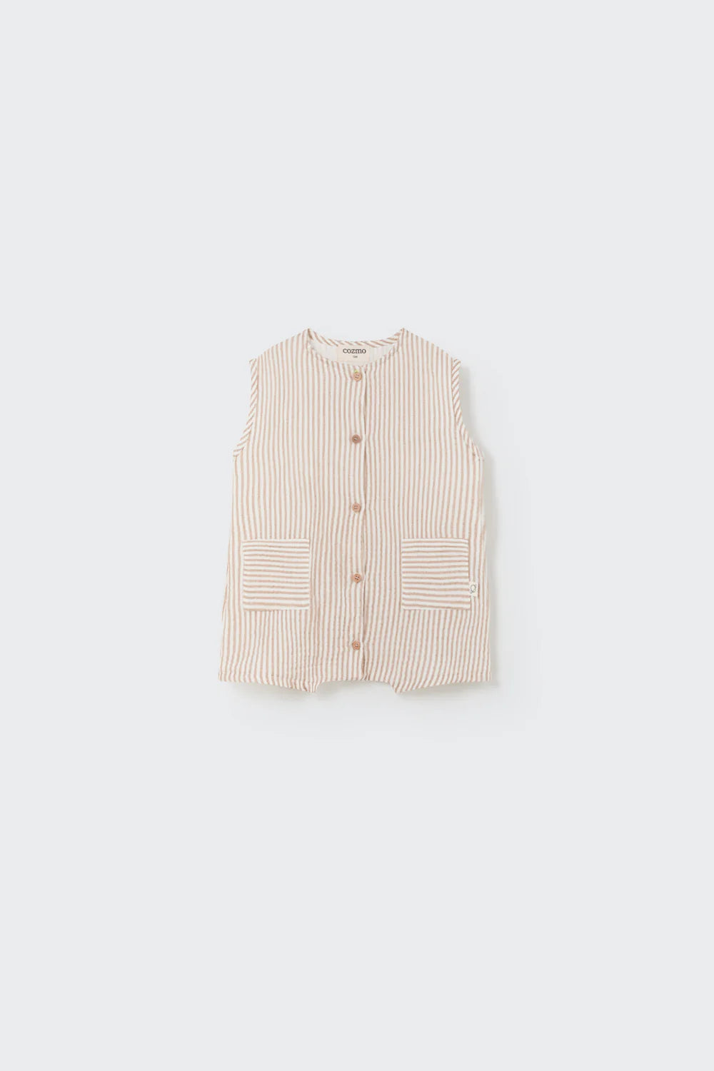Striped Gauze Baby Jumpsuit