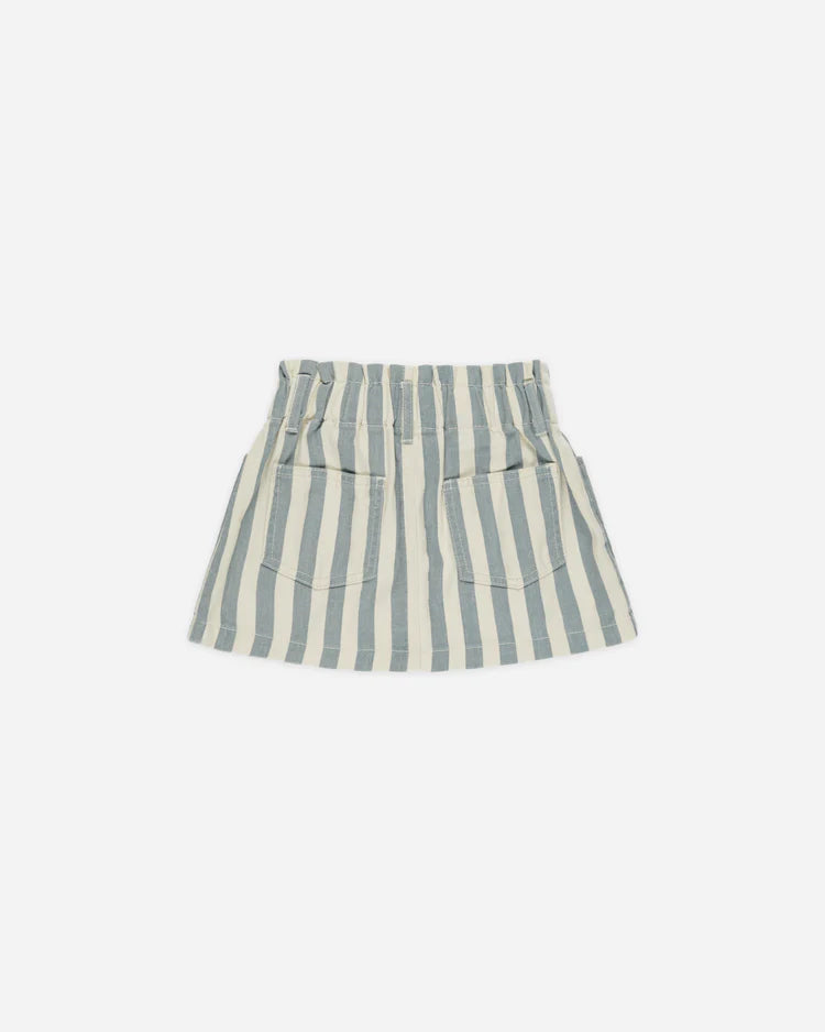Rylee + Cru Pointelle Tee & Denim Mini Skirt Set || Ocean