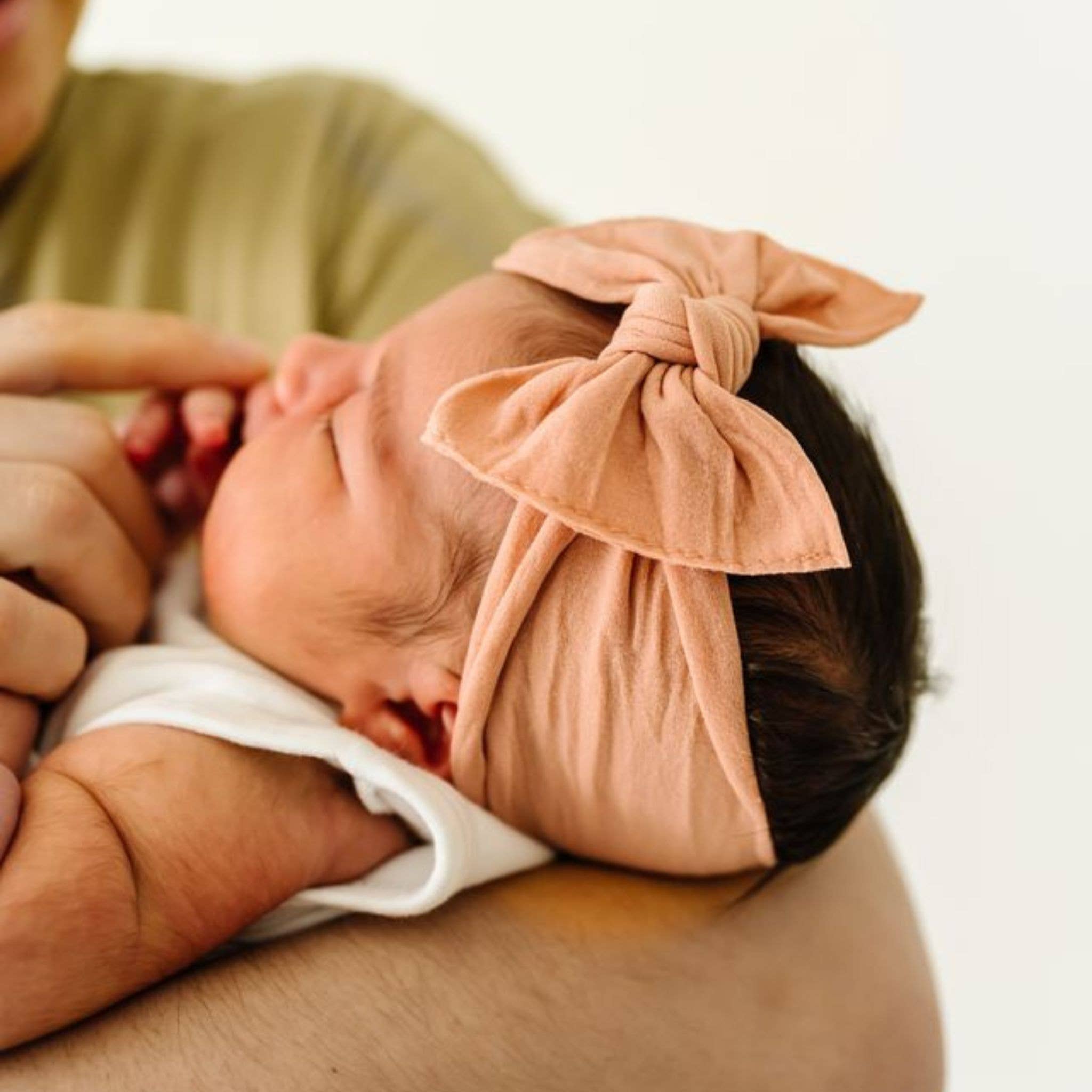 Baby Bling® The Original Knot soft nylon headband: Oak