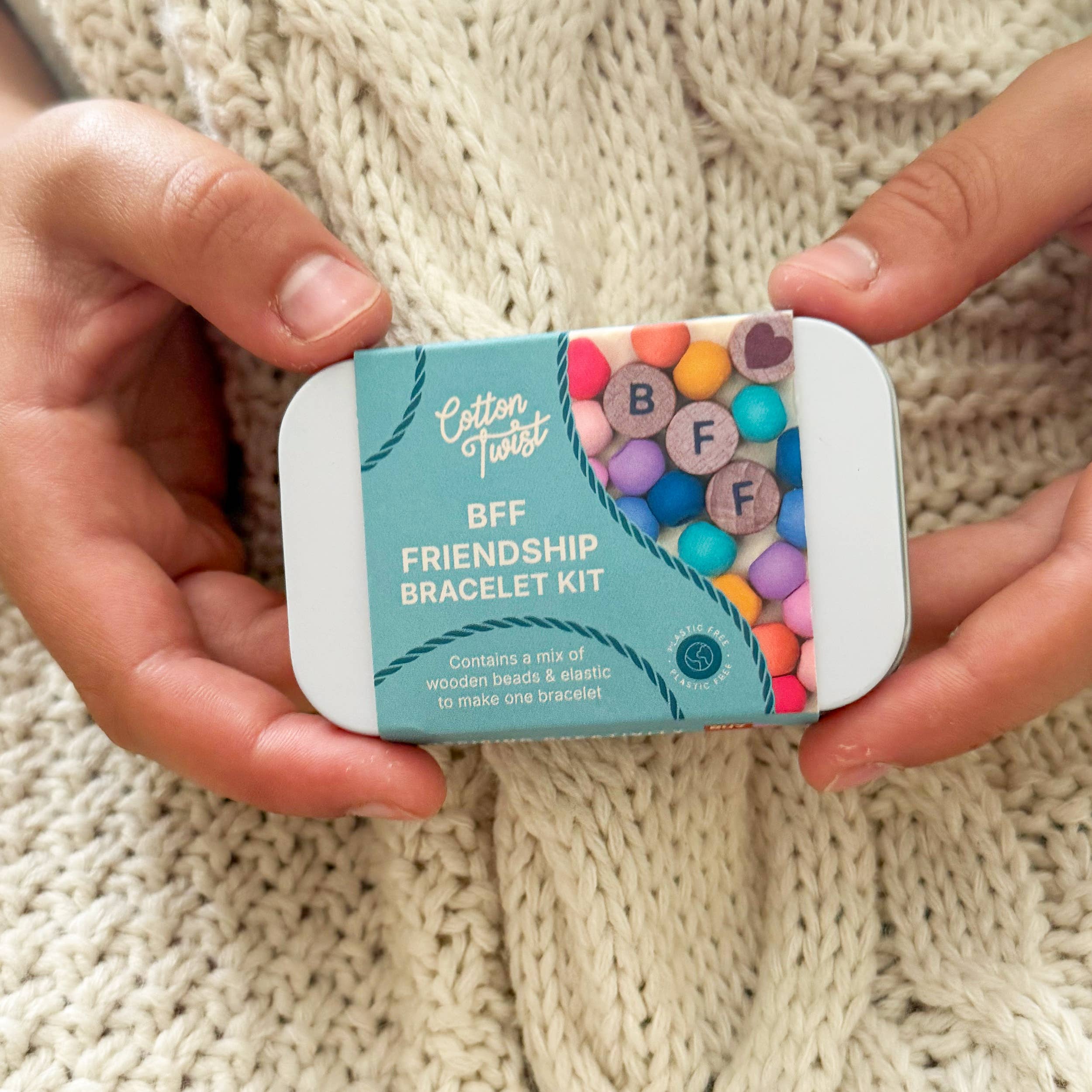 Beaded BFF Friendship Bracelet Gift Kit: RAINBOW BFF