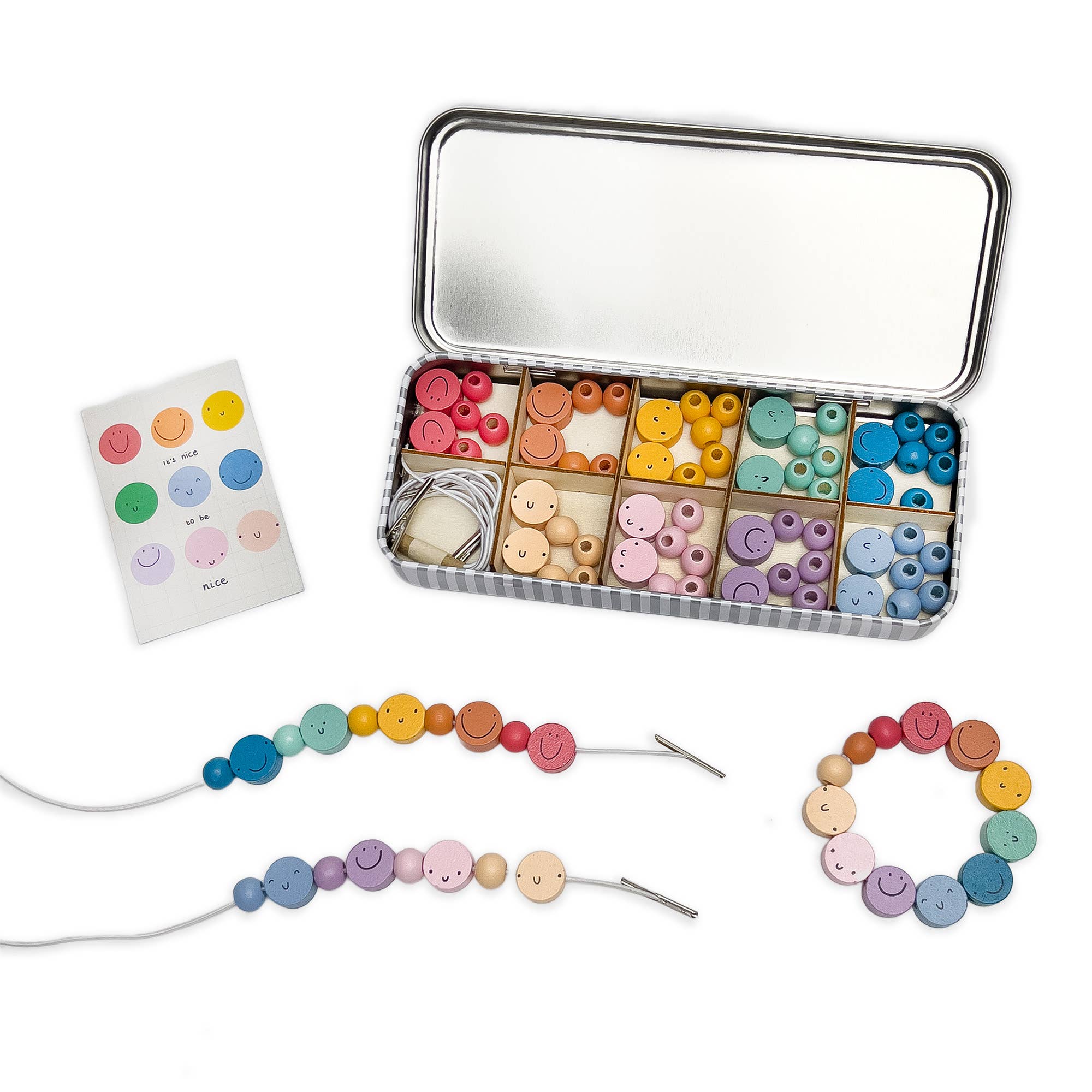 It's Nice To Be Nice Bracelet Beading Kit for Children - Makes 5 Bracelets