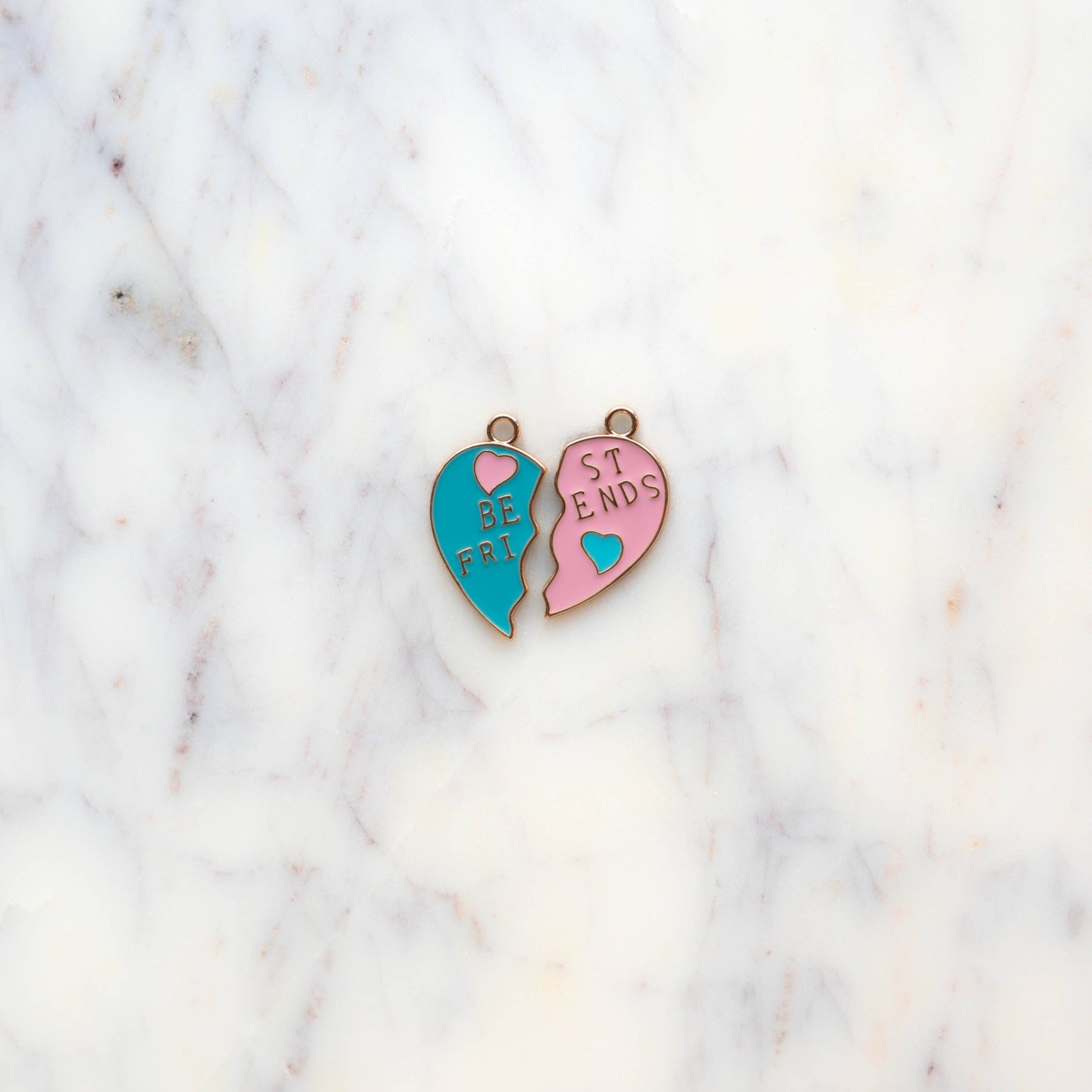 BFF Heart Charms