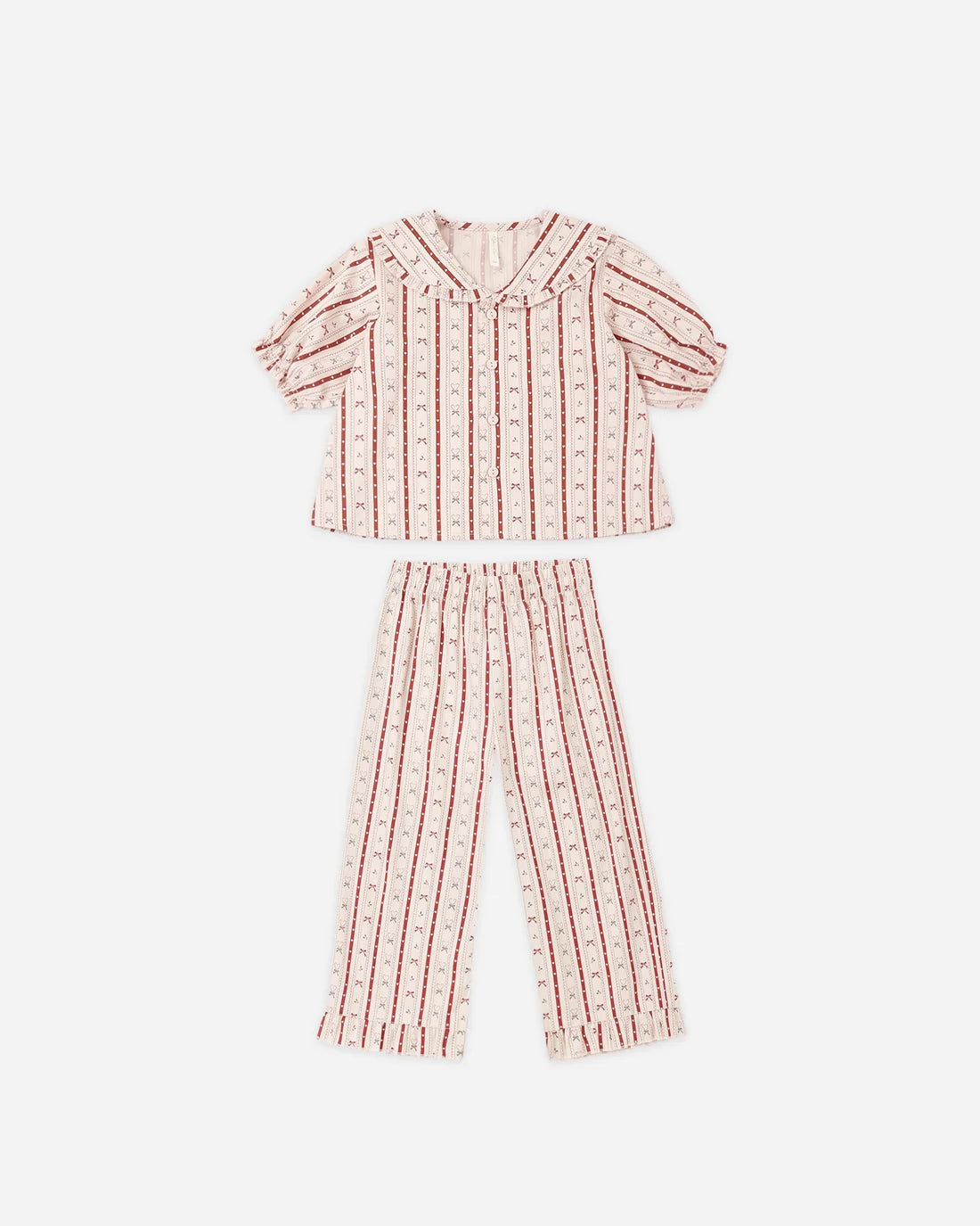 Rylee + Cru Ruffle Pajamas || Candy Cane Lane Pajamas