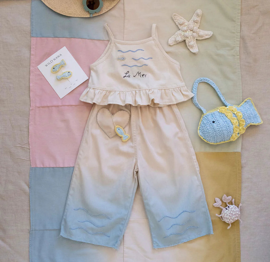 Wild Wawa Wide-Leg Pant Set || La Mer