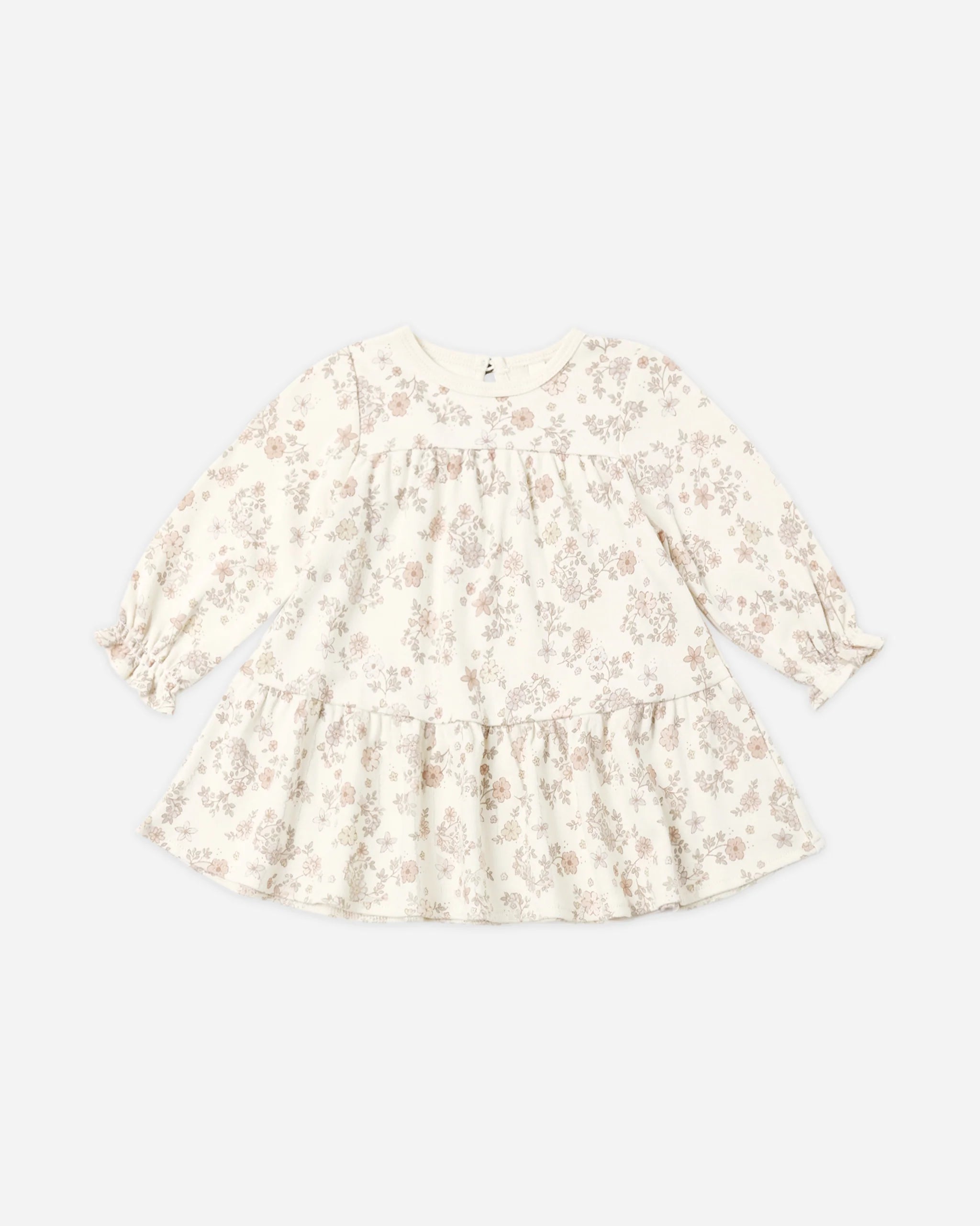 Quincy Mae Tiered Jersey Dress || Floral Vine