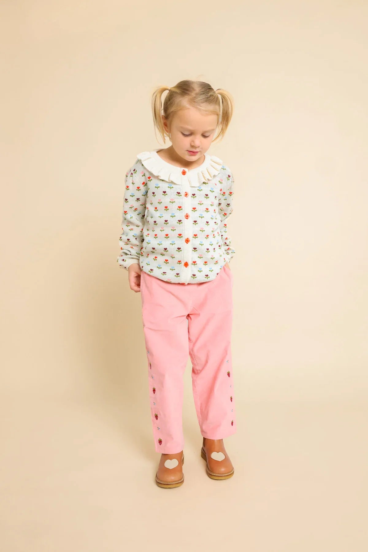 Floss Annabelle Cardigan || Cream Multi Floral
