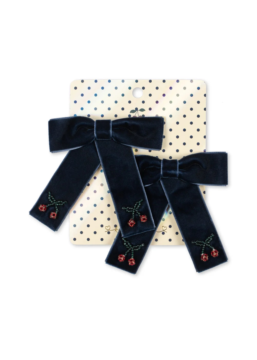 Konges Sløjd 2 Pack Juliette Bow Hair Clip || Navy