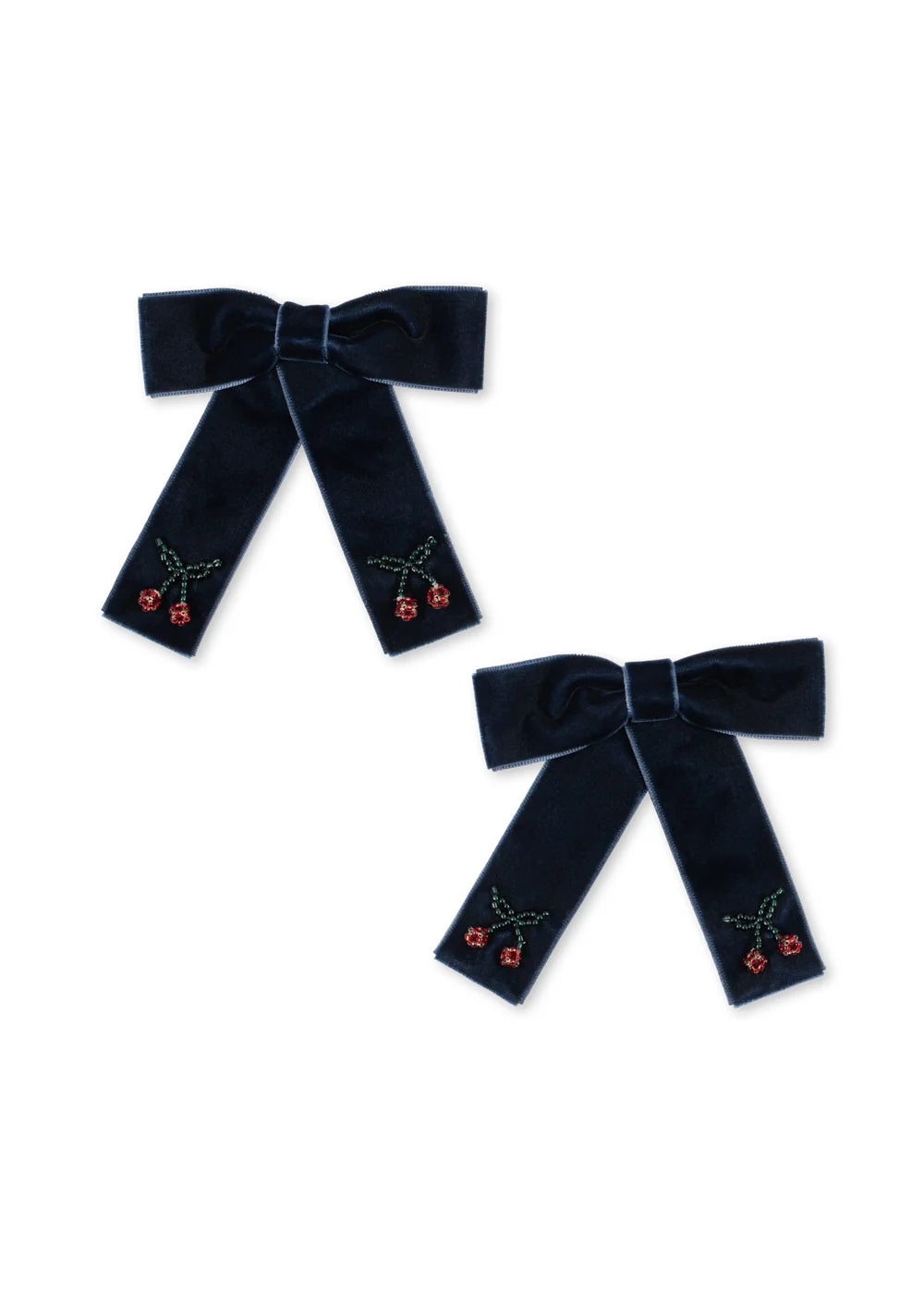 Konges Sløjd 2 Pack Juliette Bow Hair Clip || Navy