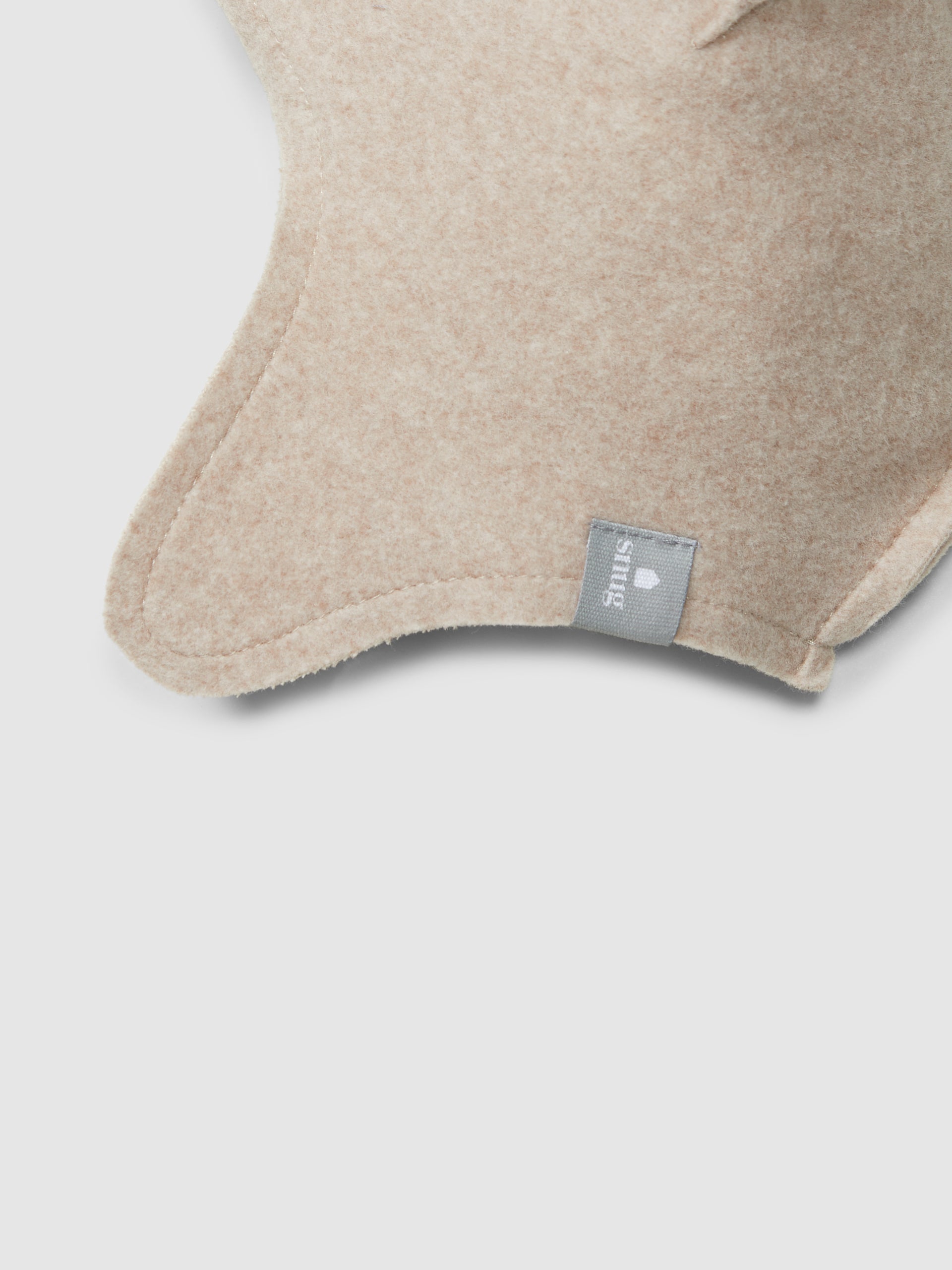 Snug Organic Cotton Fleece Beanie || Beige