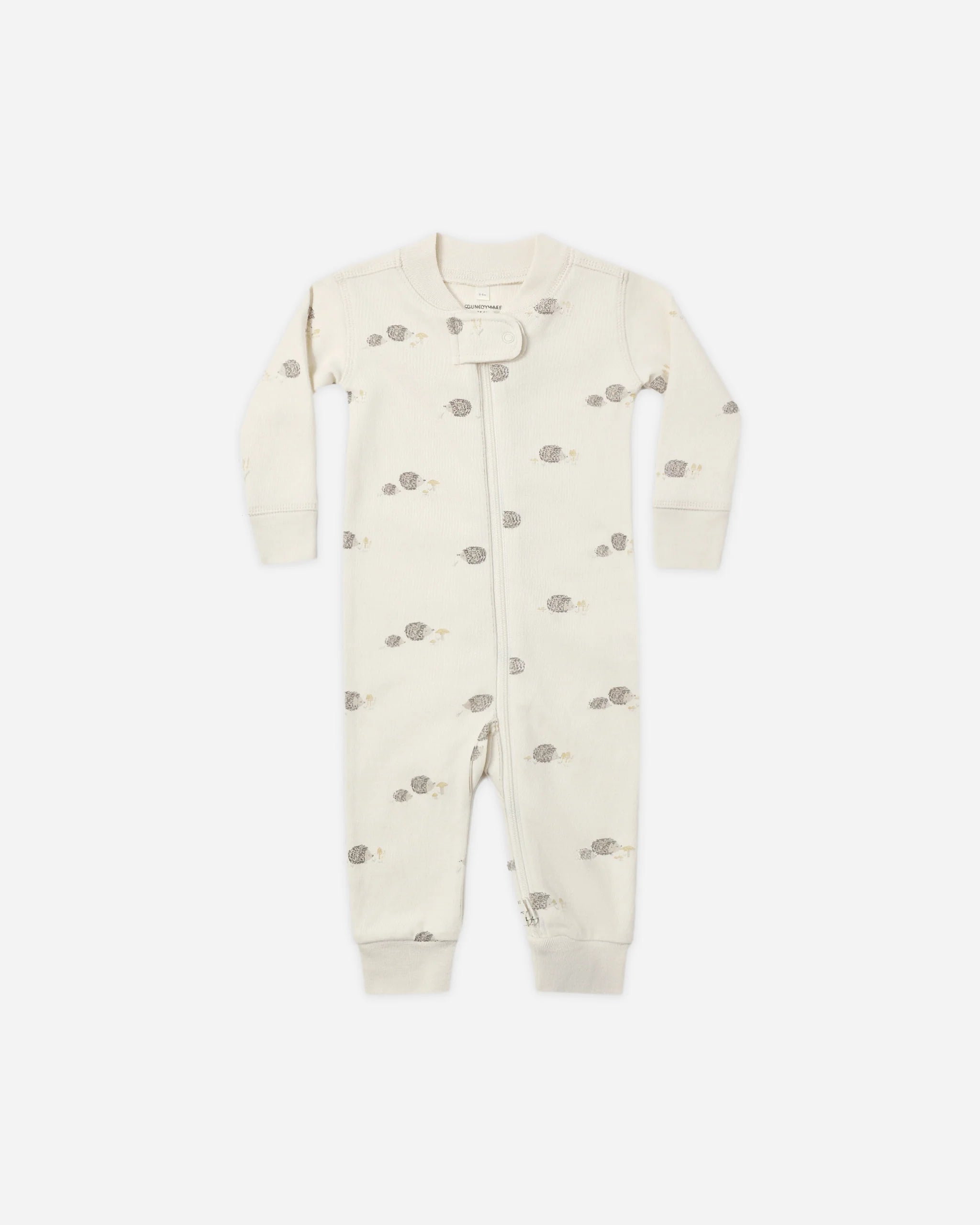 Quincy Mae Zip Long Sleeve Sleeper || Hedgehog
