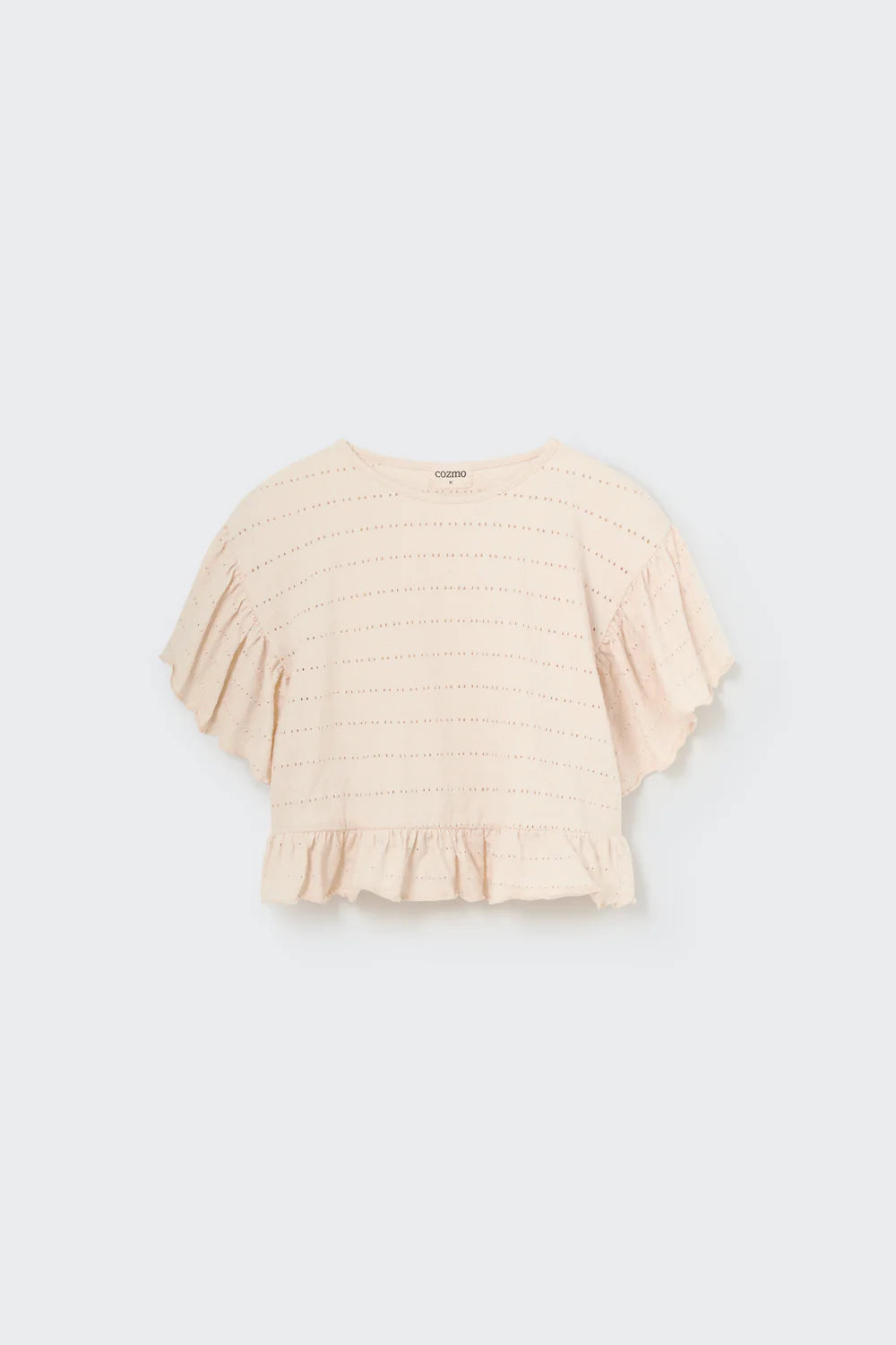 Embellished Jacquard T-Shirt || Ivory