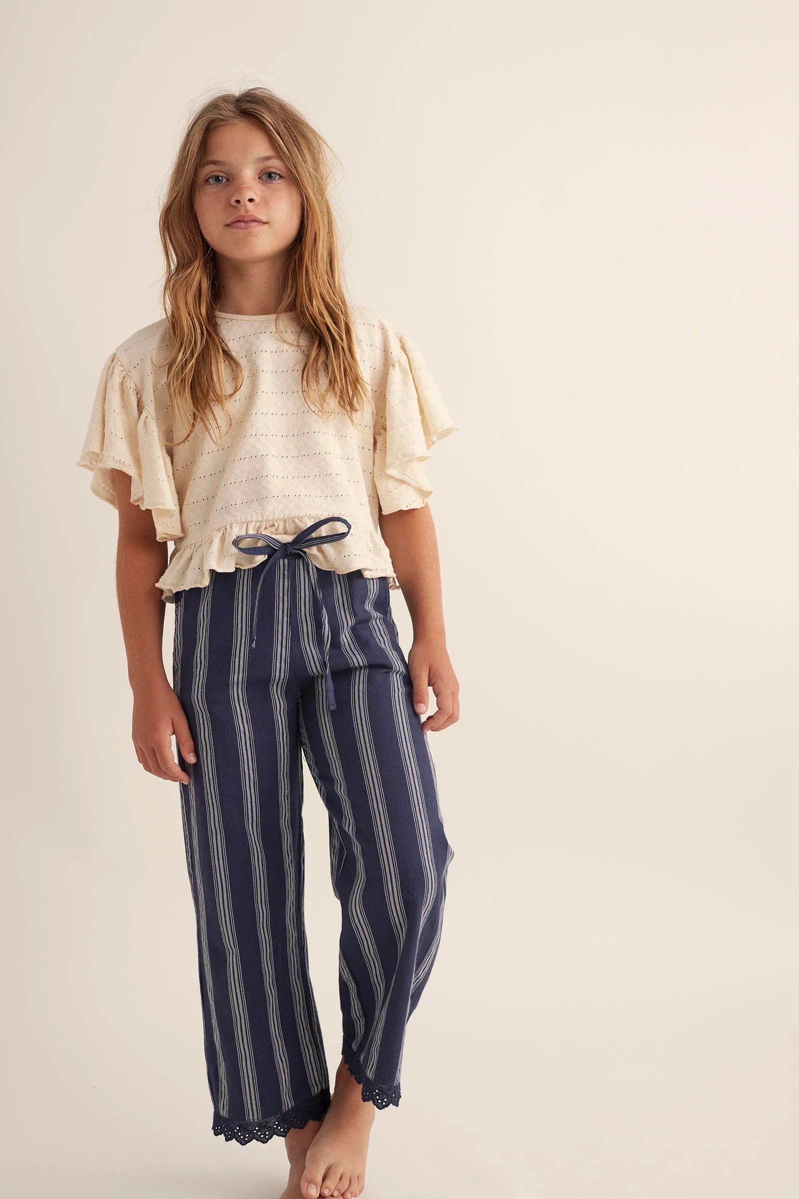Embellished Jacquard T-Shirt || Ivory