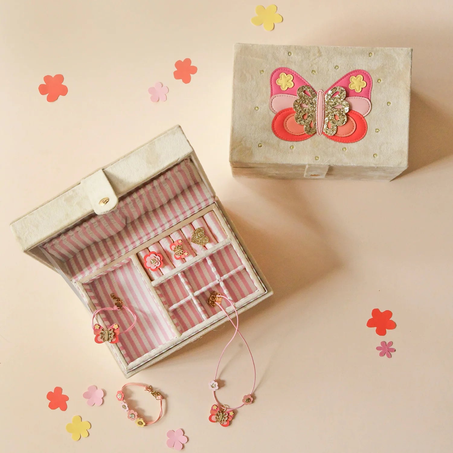 Bella Butterfly Large Jewelry Box