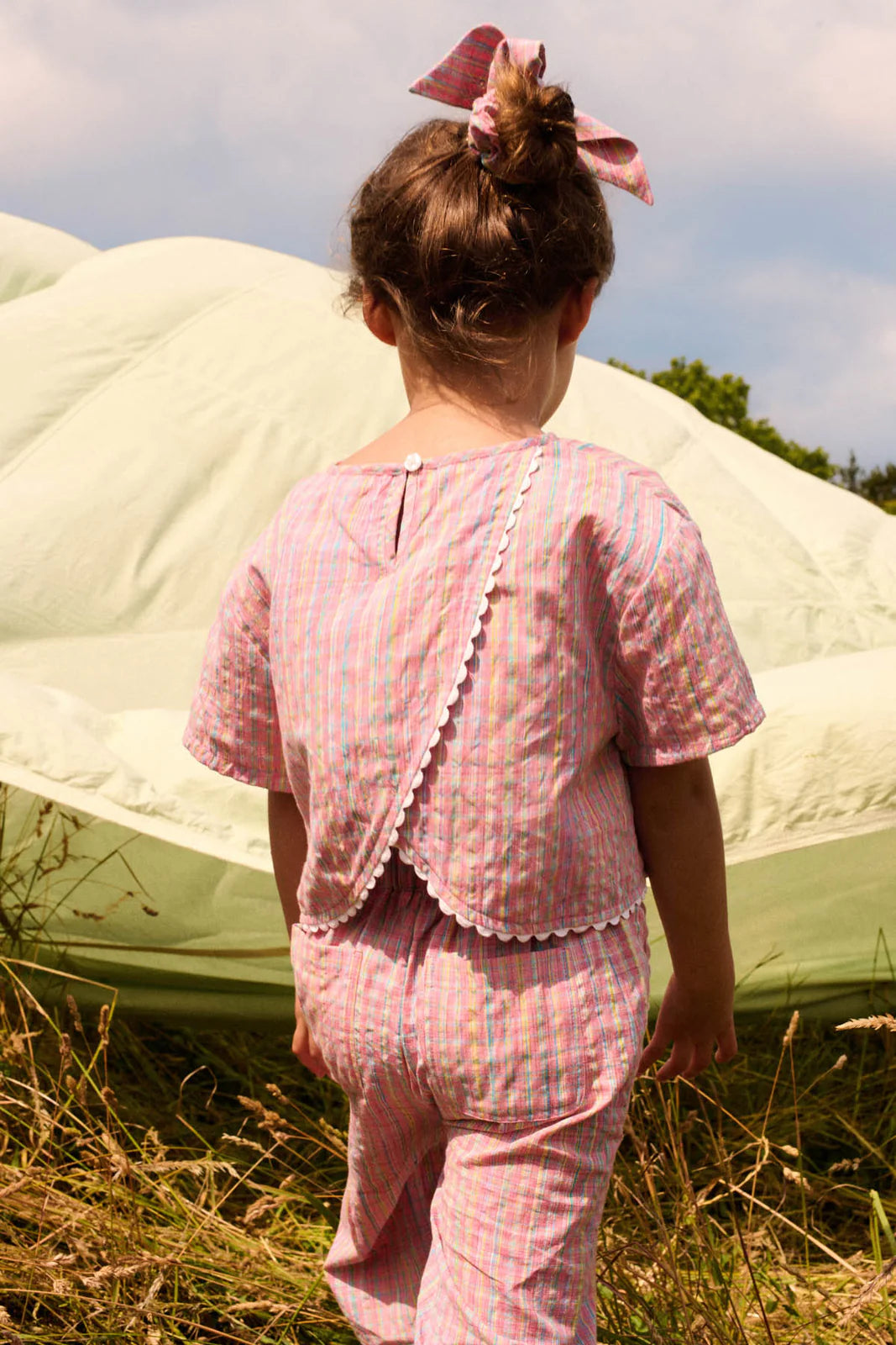 Louise Misha Kalistee Blouse || Pink Pomelo Checks