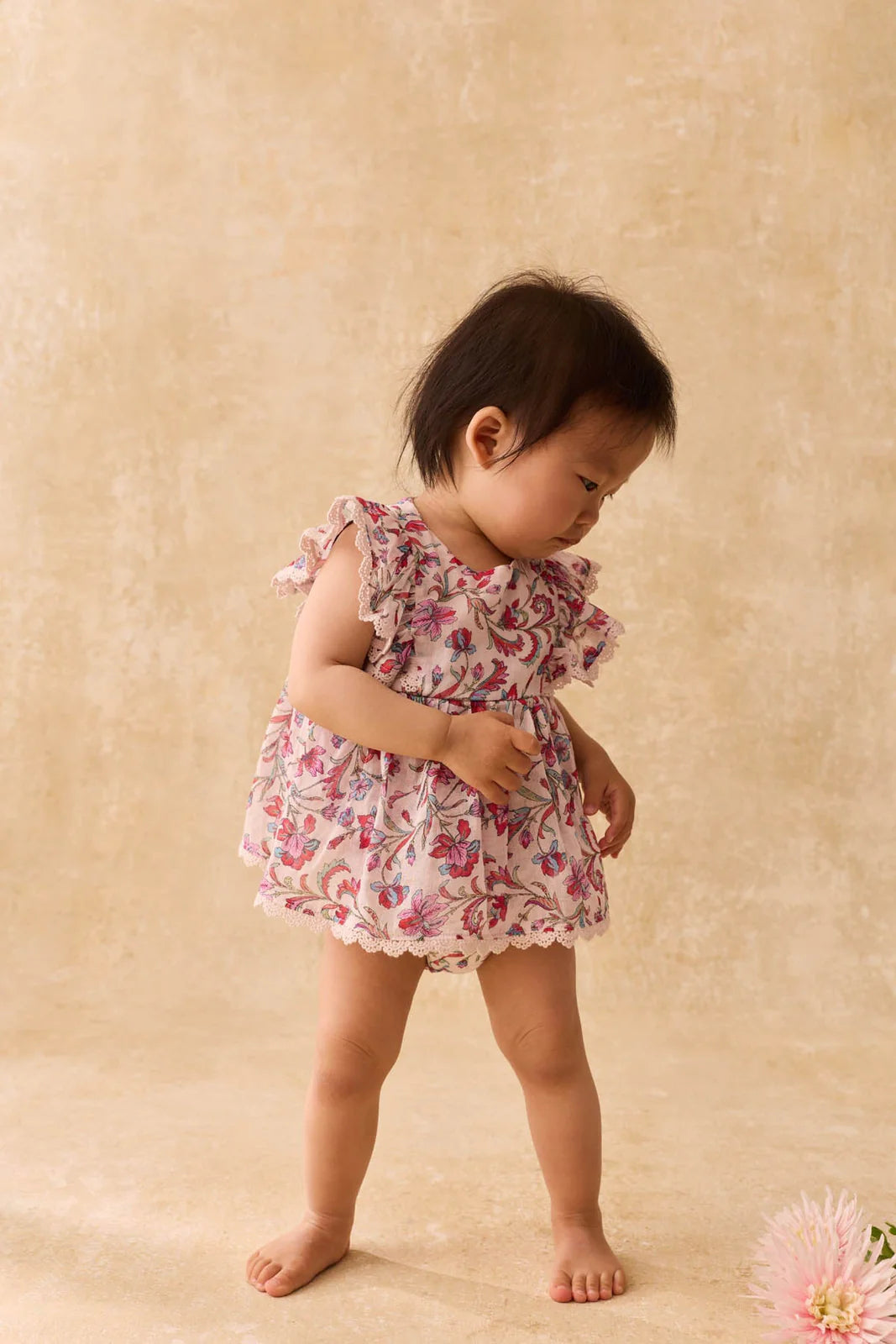 Louise Misha Lena Romper || Cream Floral Haven