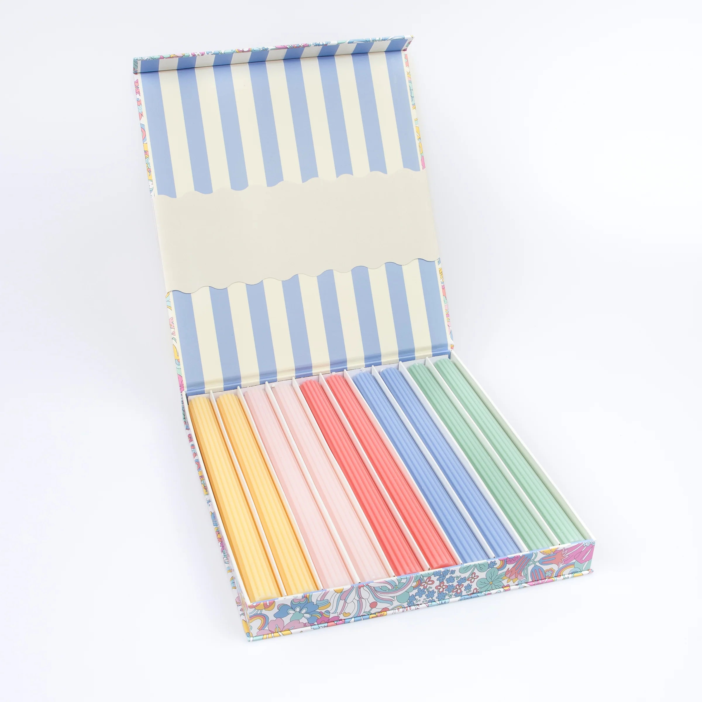Meri Meri x Liberty Raindbow Garden Candle Gfit Box (x10)