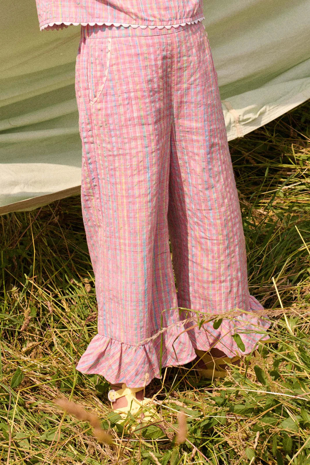 Louise Misha Loukie Pants || Pink Pomelo Checks