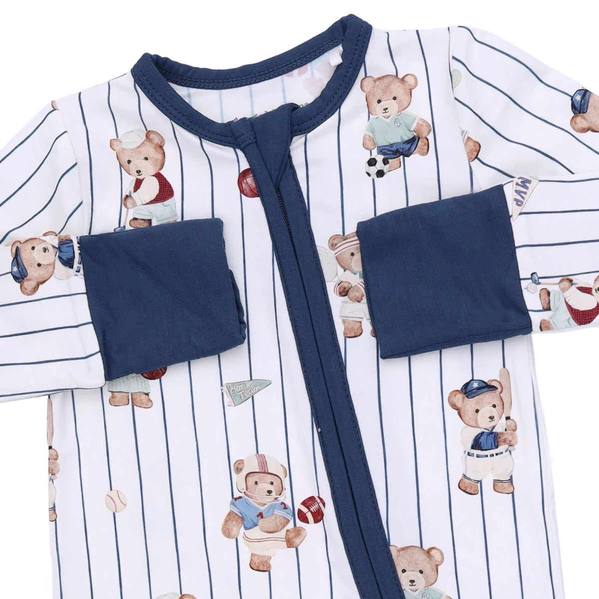 Angel Dear Mixed Sports Bears Convertible Romper