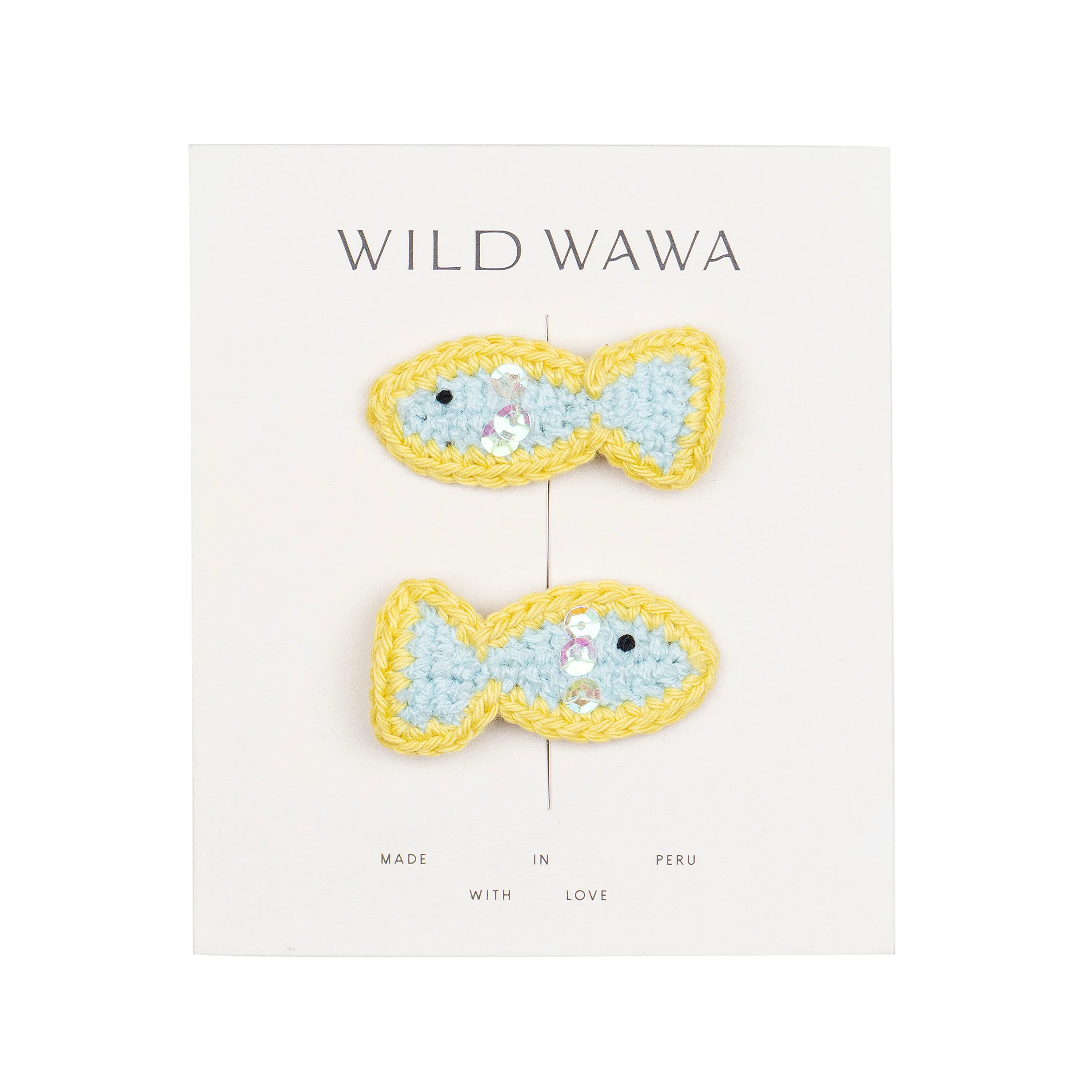 Wild Wawa Crochet Clip Set || Fish