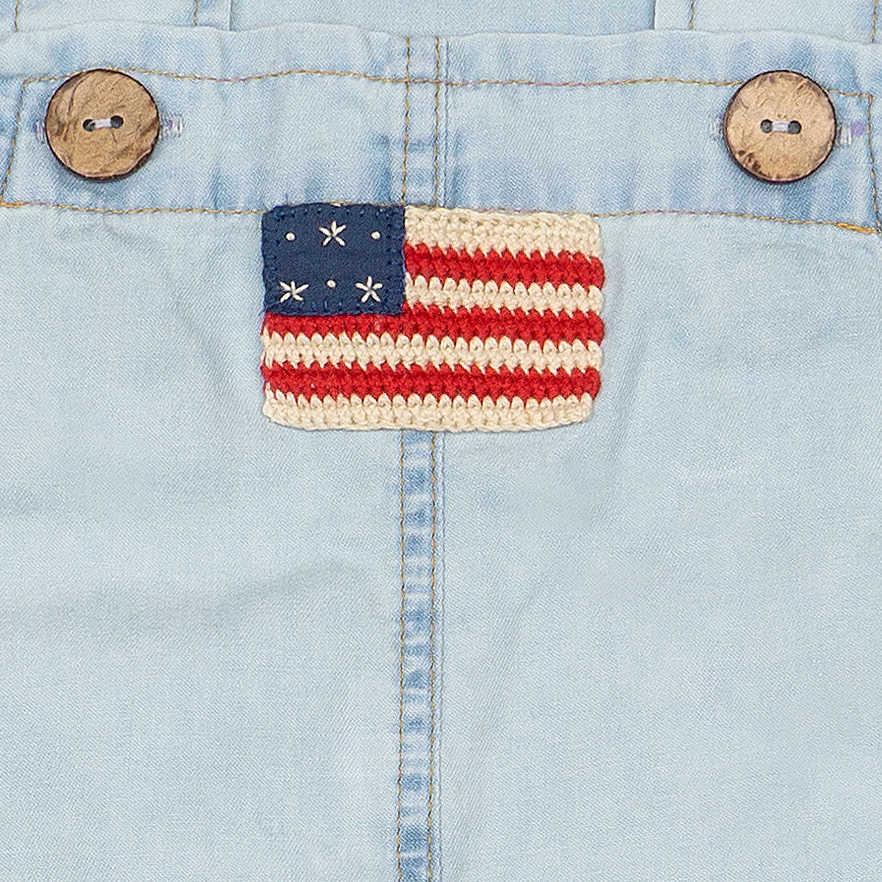 Wild Wawa Overalls || Denim American Flag