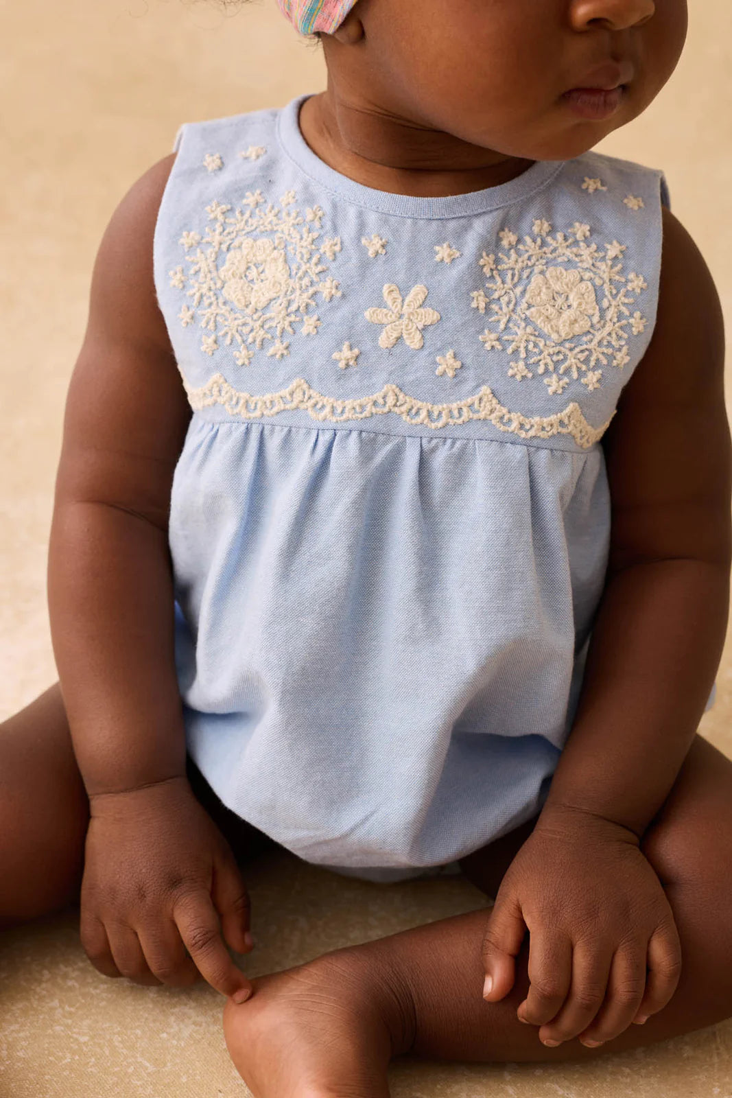 Louise Misha Nushan Romper || Oxford Blue