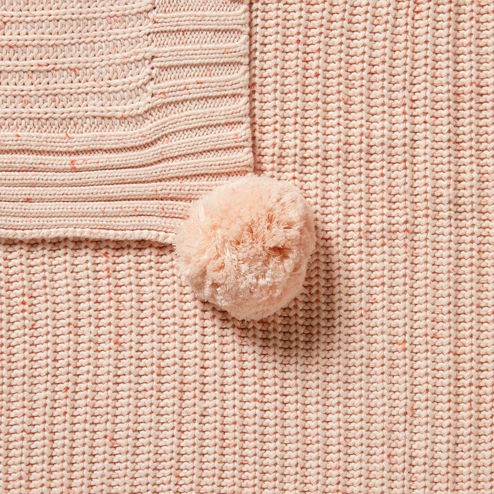 Fairy Floss Organic Knitted Blanket