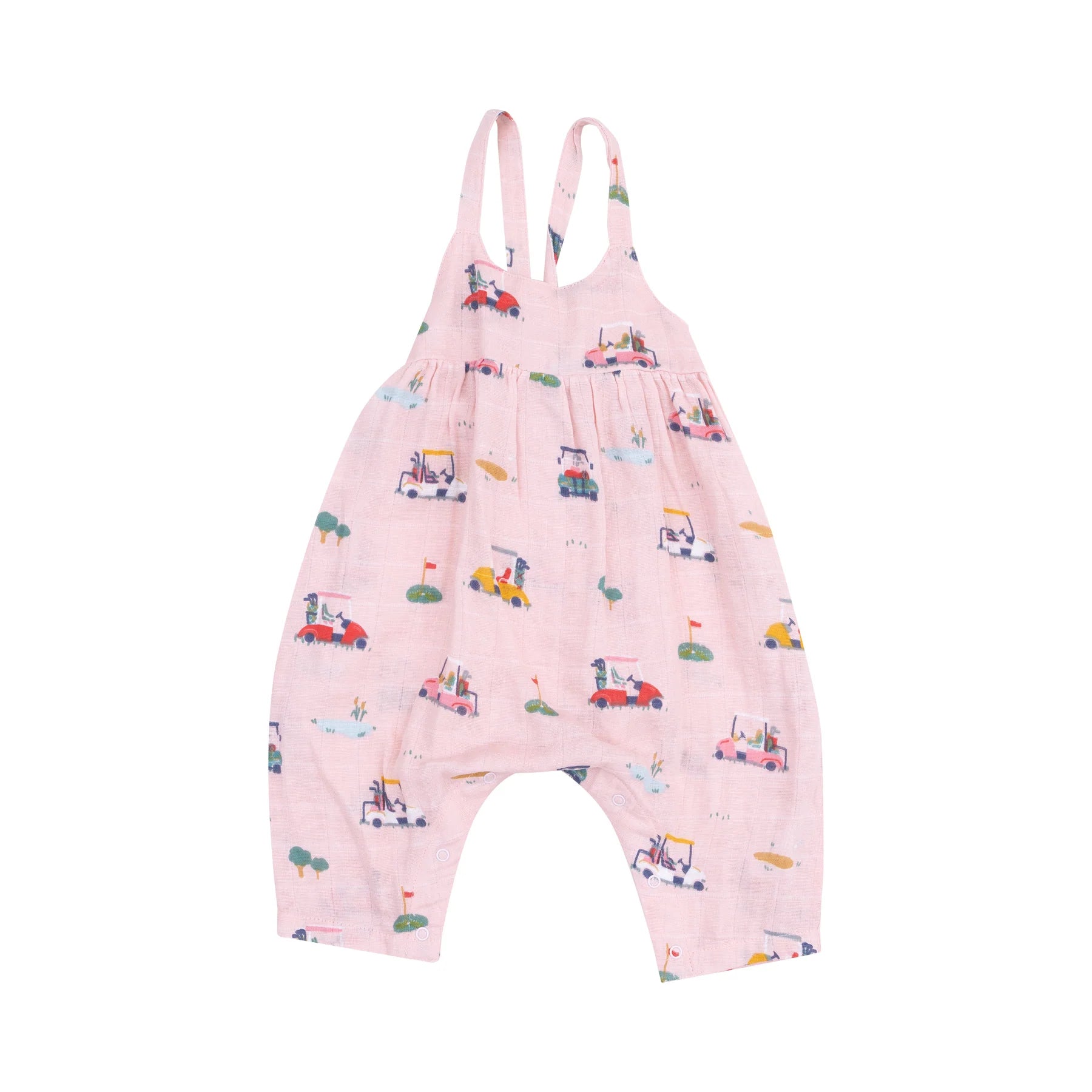Angel Dear Tie Back Romper || Golf Print