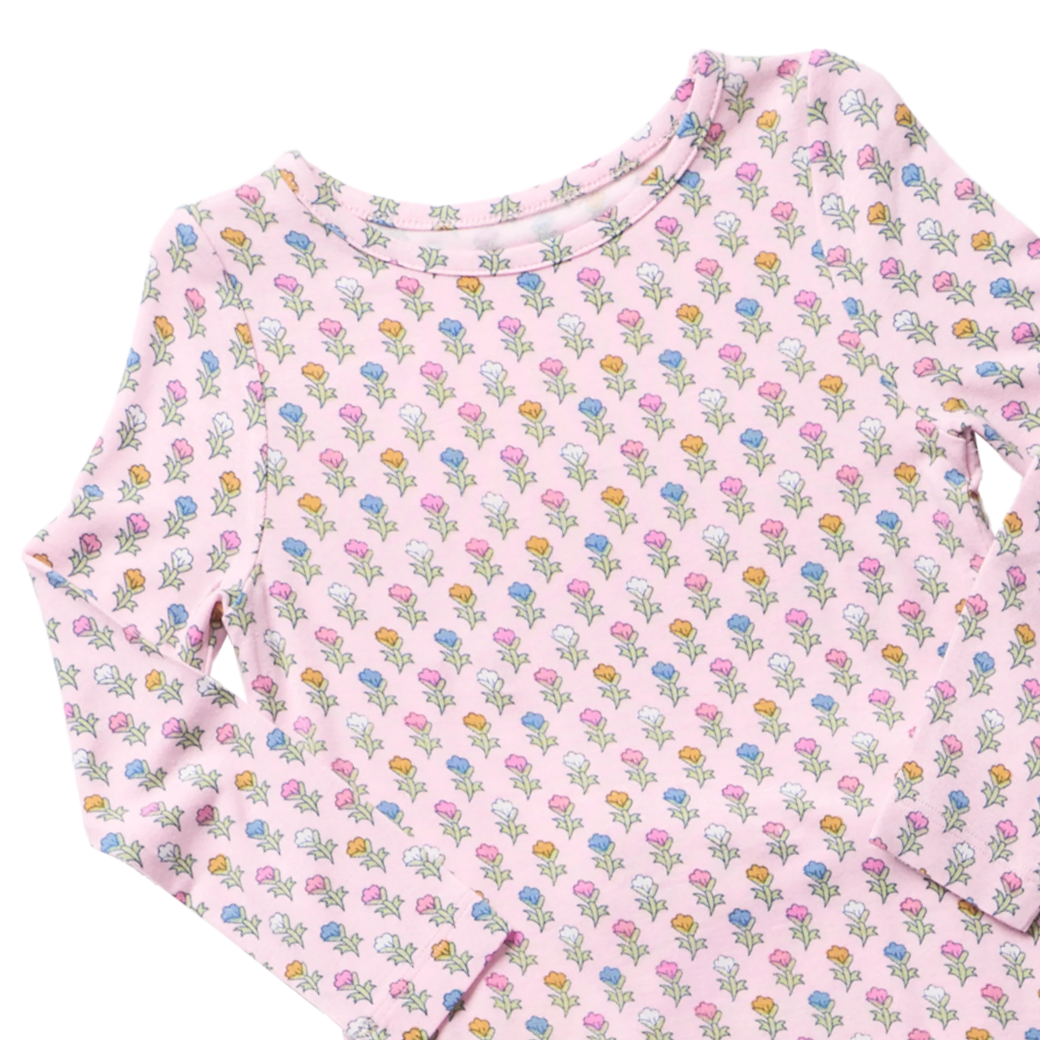 Pink Chicken Kids Bamboo PJ Set || Pink Carnations