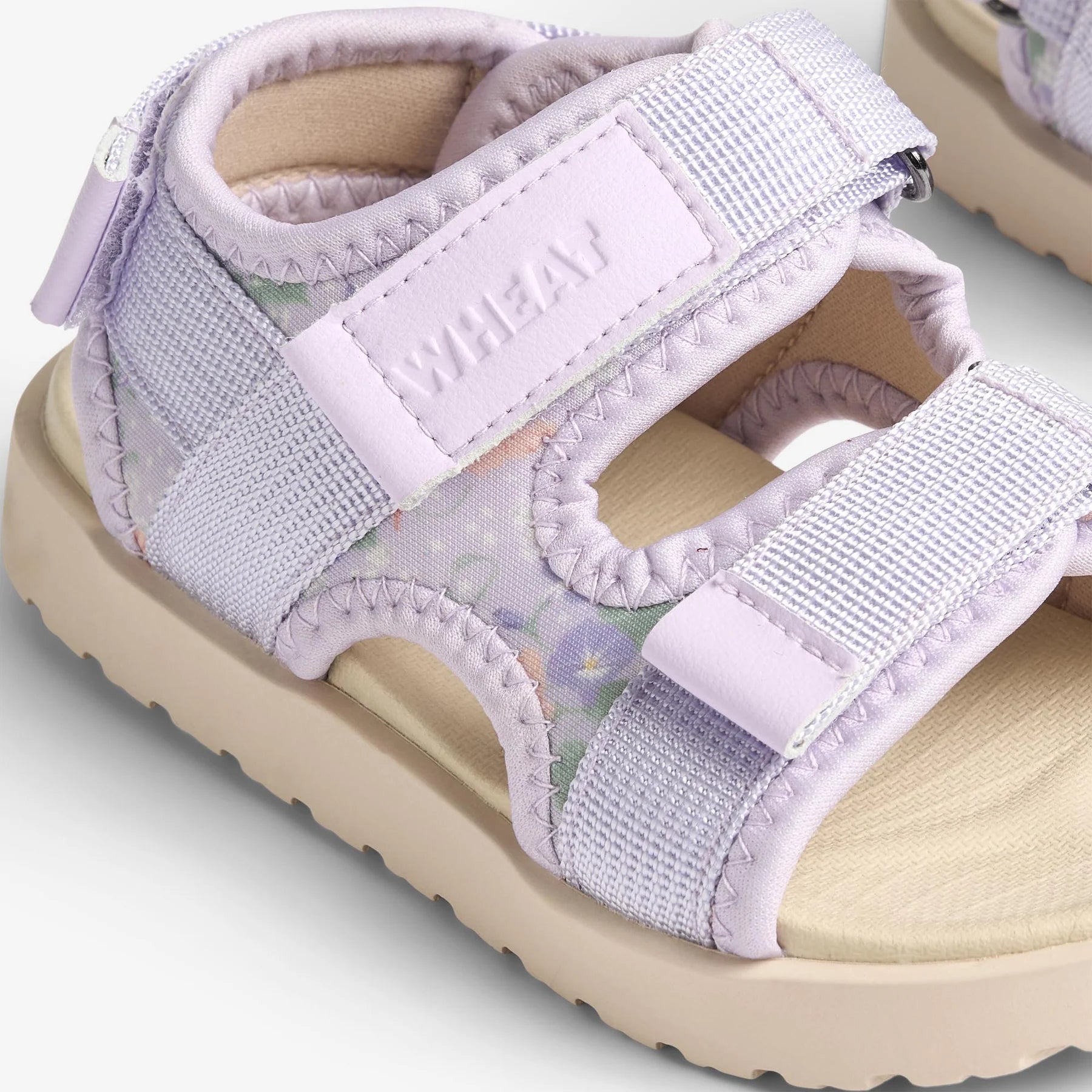 Wheat Sandal Mandy || Purple Light Petunias