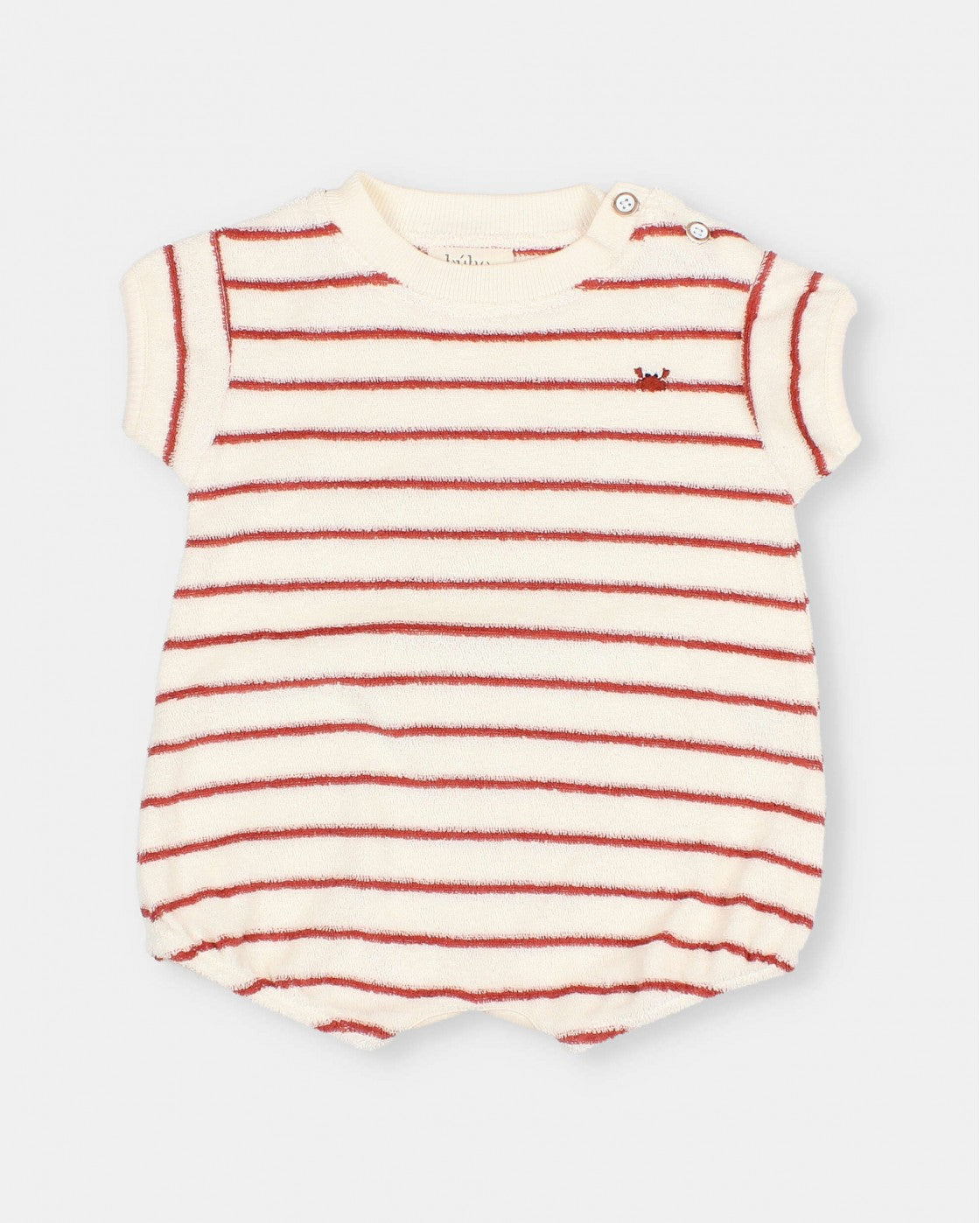 Terry Stripes Romper || Argile