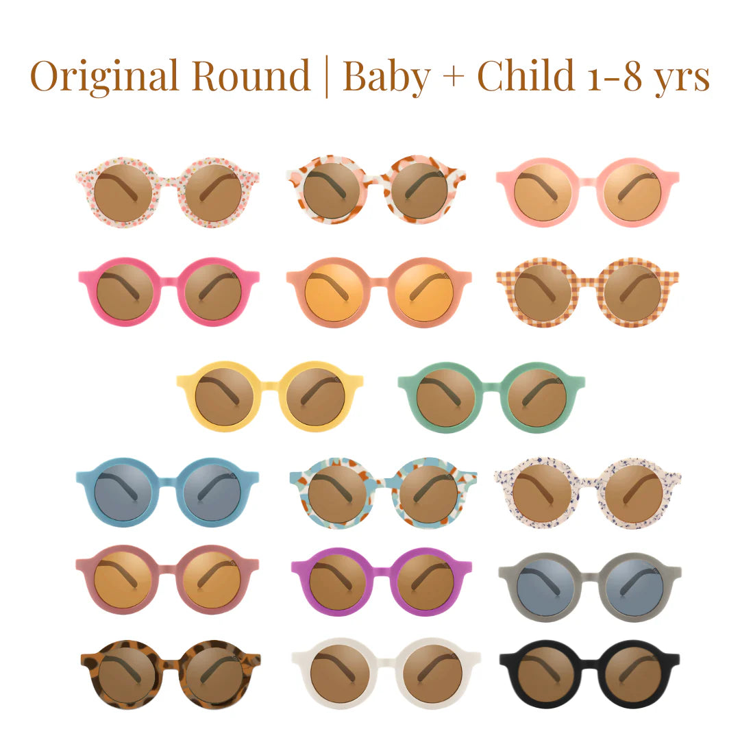 Original Round Sustainable Baby Sunglasses | Bio-Based Bendable Polarized