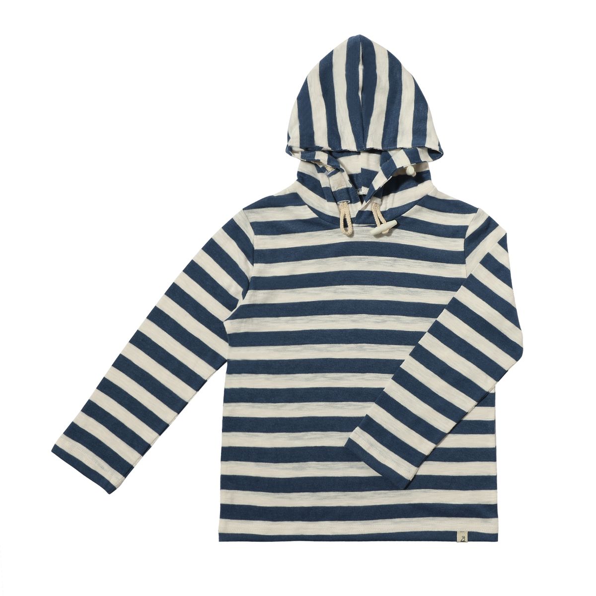 Seaberry Hooded Top || Navy and Cream Stripe